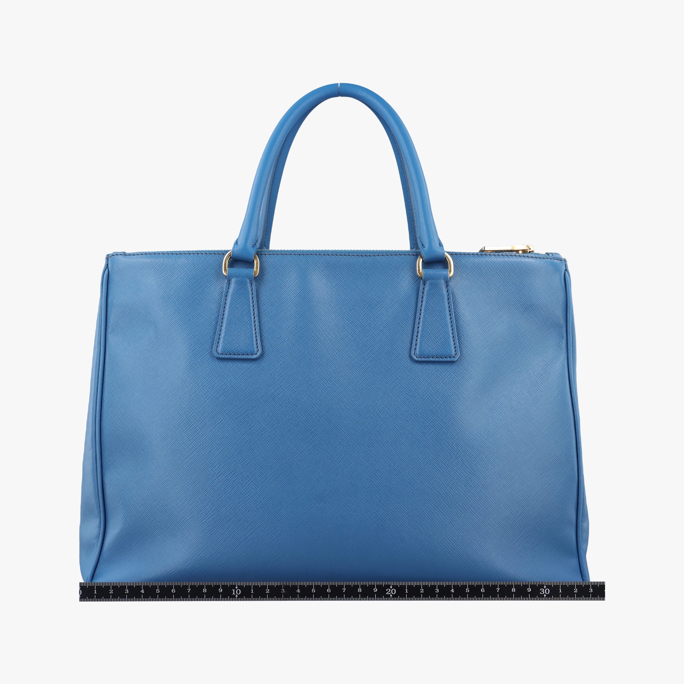 Pre-owned Prada Galleria Blue SAFFIANO Leather BN2274 shoulderbag | stylenewstar