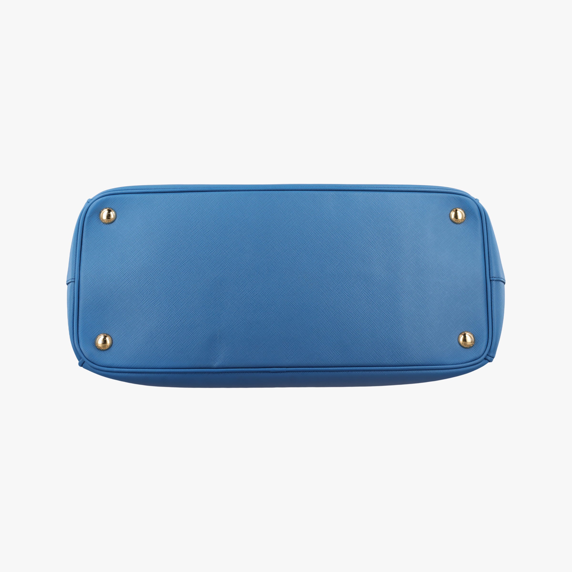 Pre-owned Prada Galleria Blue SAFFIANO Leather BN2274 shoulderbag | stylenewstar