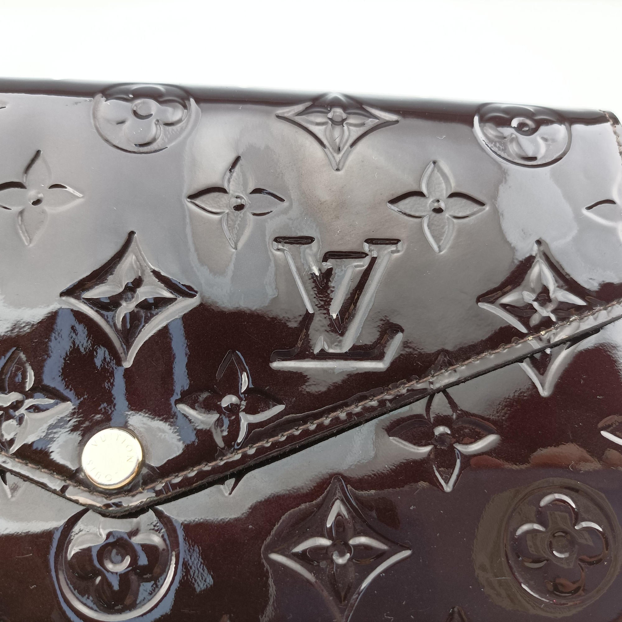 Vintage Louis Vuitton Pochette Felice Amarante Vernis M61267 shoulderbag | stylenewstar