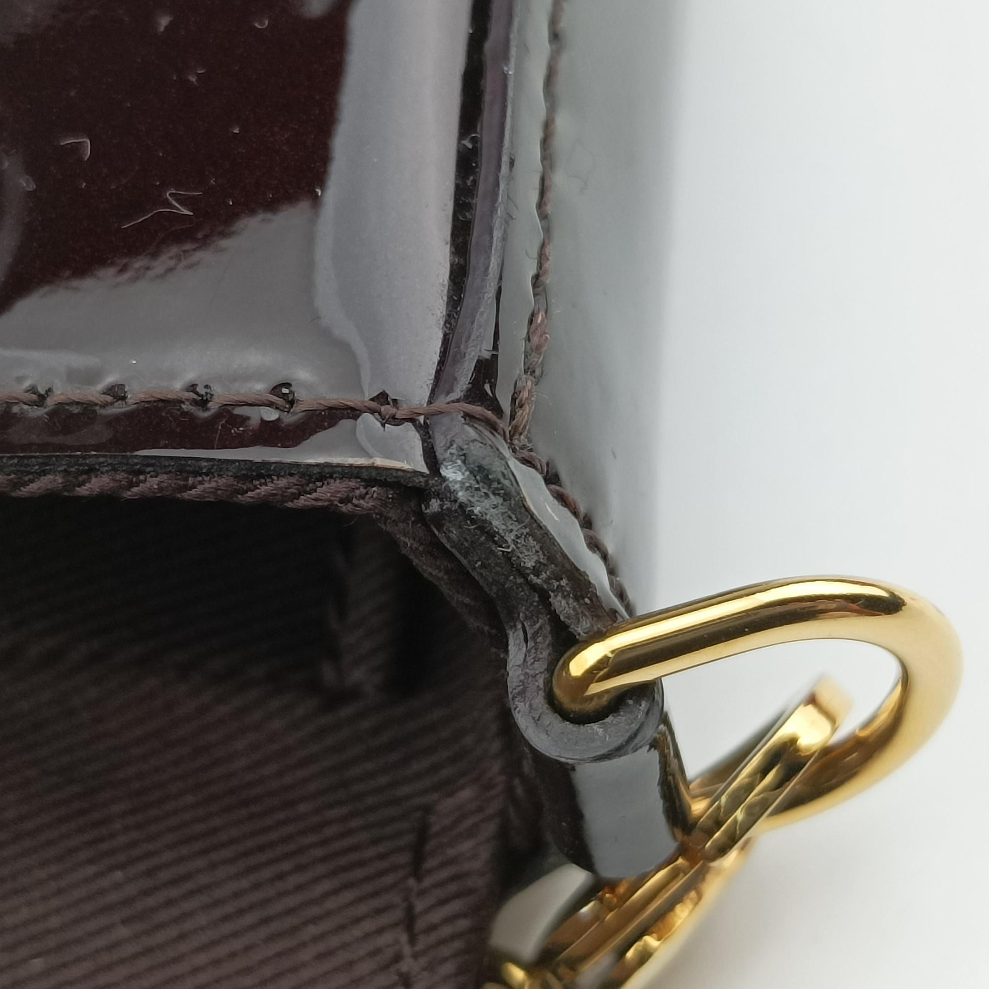 Vintage Louis Vuitton Pochette Felice Amarante Vernis M61267 shoulderbag | stylenewstar