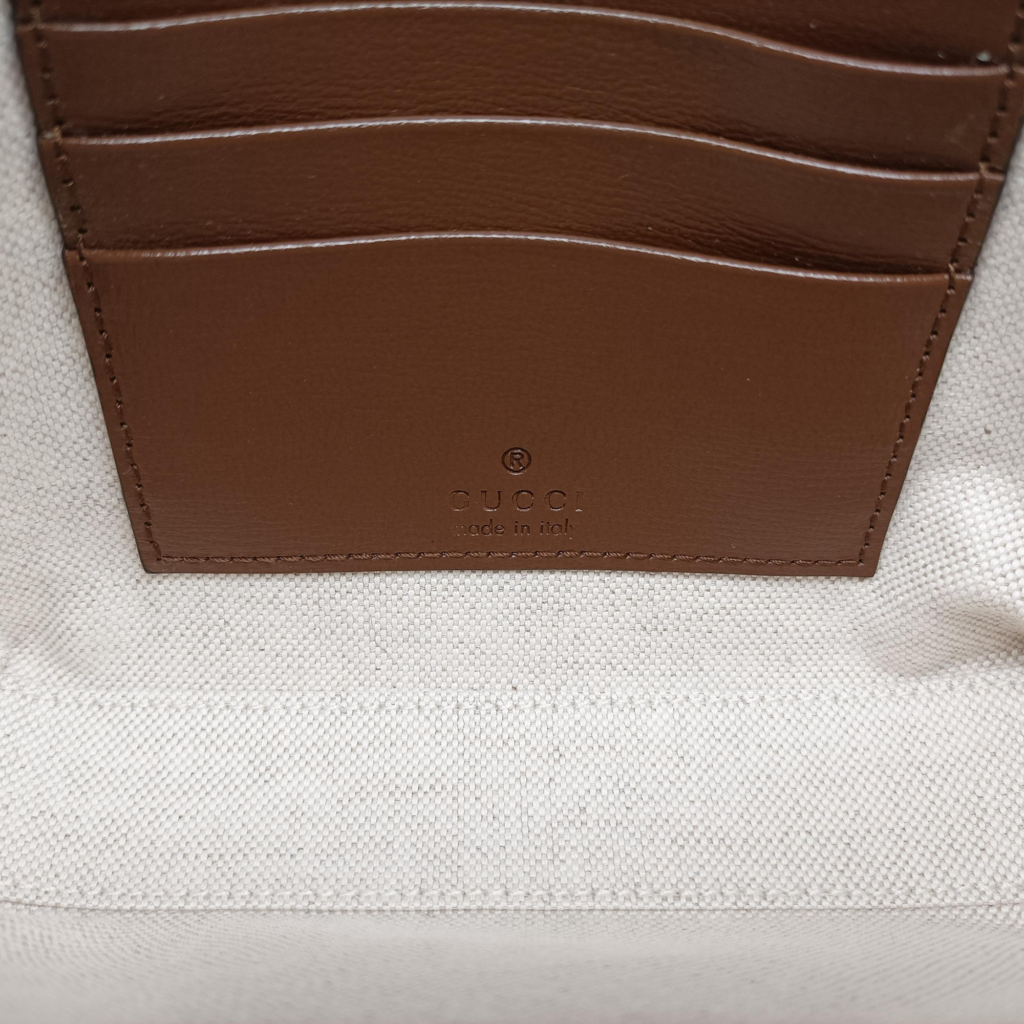 Pre-owned Gucci Interlocking G Messenger Beige × Brown PVC coated canvas× Leather 723306 shoulderbag | stylenewstar