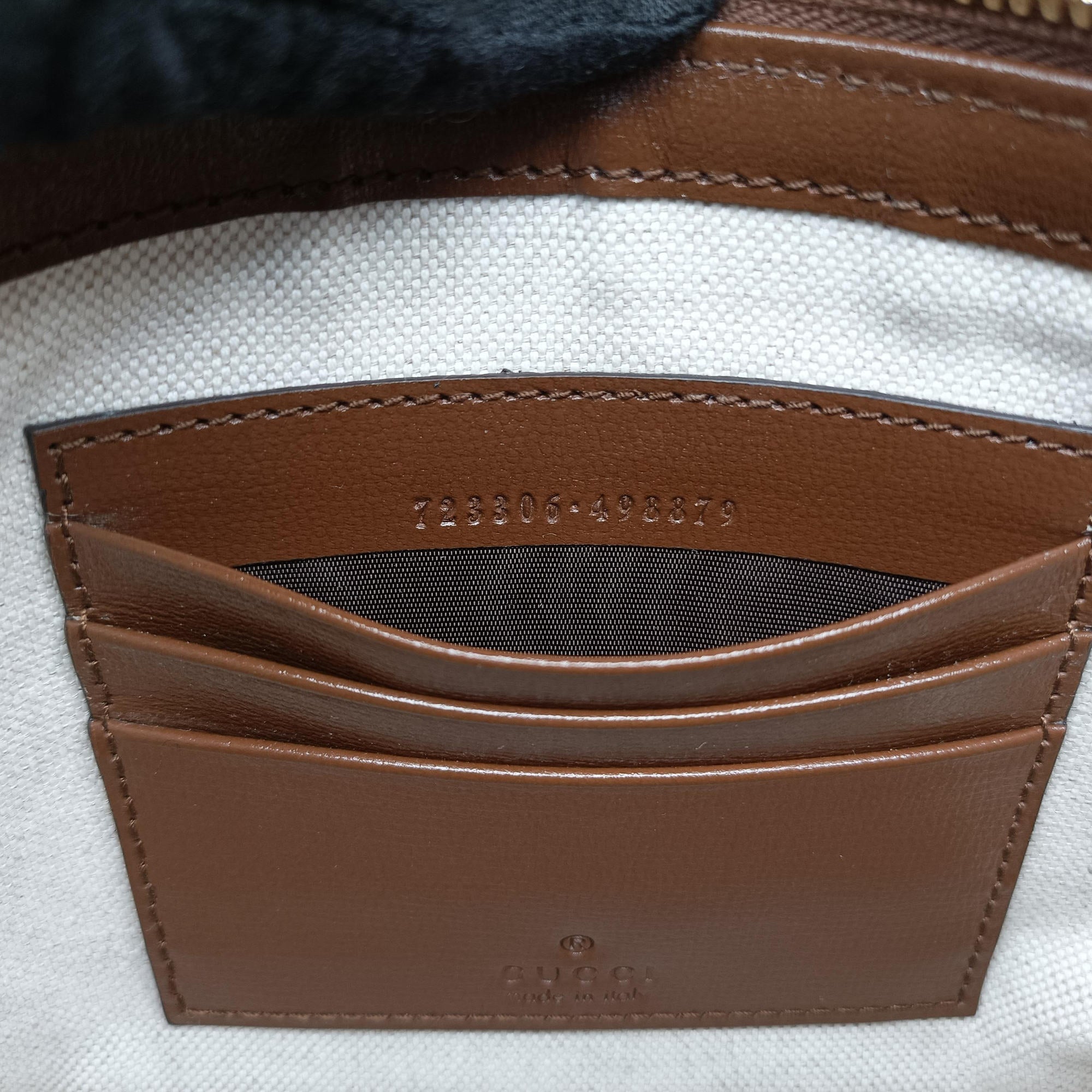 Pre-owned Gucci Interlocking G Messenger Beige × Brown PVC coated canvas× Leather 723306 shoulderbag | stylenewstar