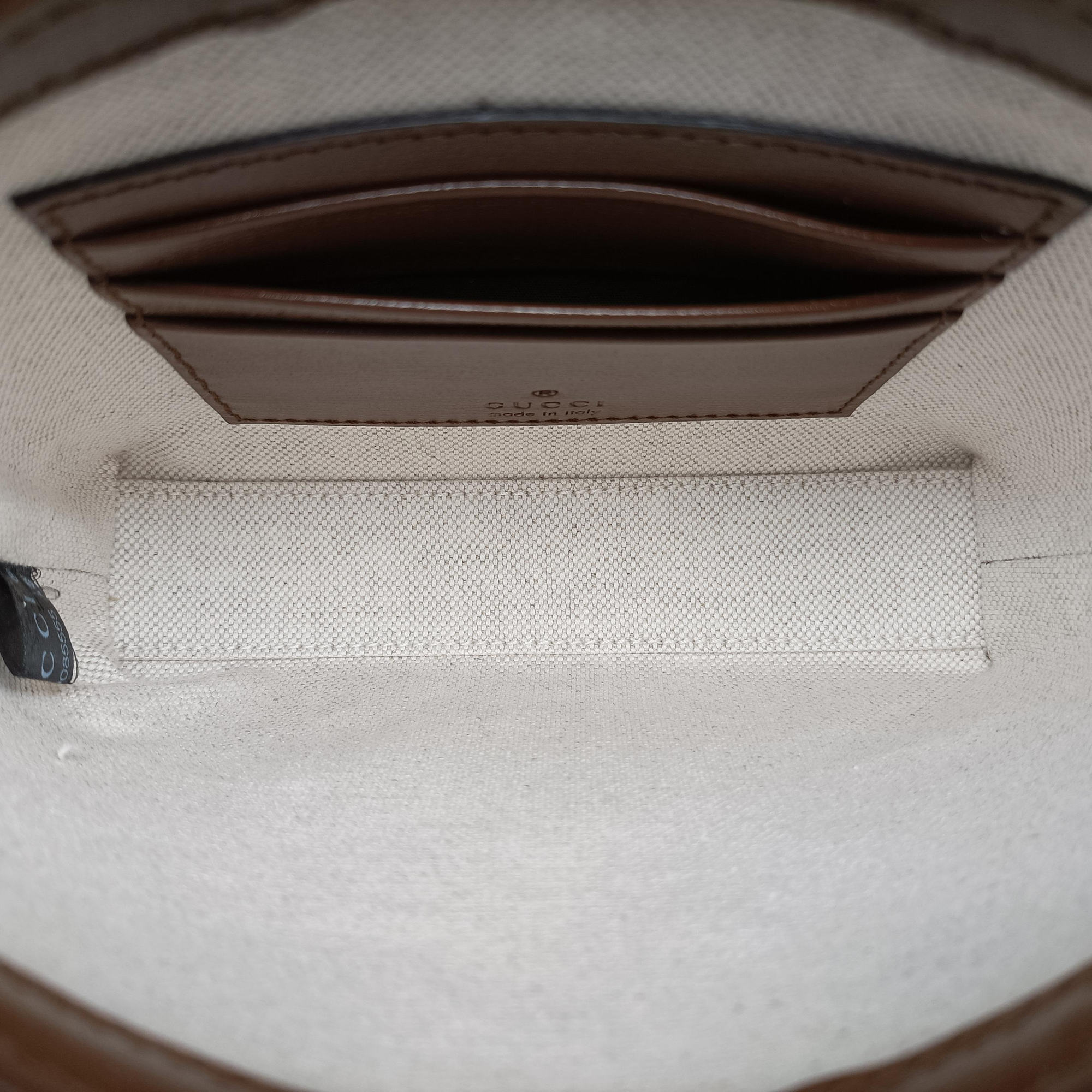 Pre-owned Gucci Interlocking G Messenger Beige × Brown PVC coated canvas× Leather 723306 shoulderbag | stylenewstar