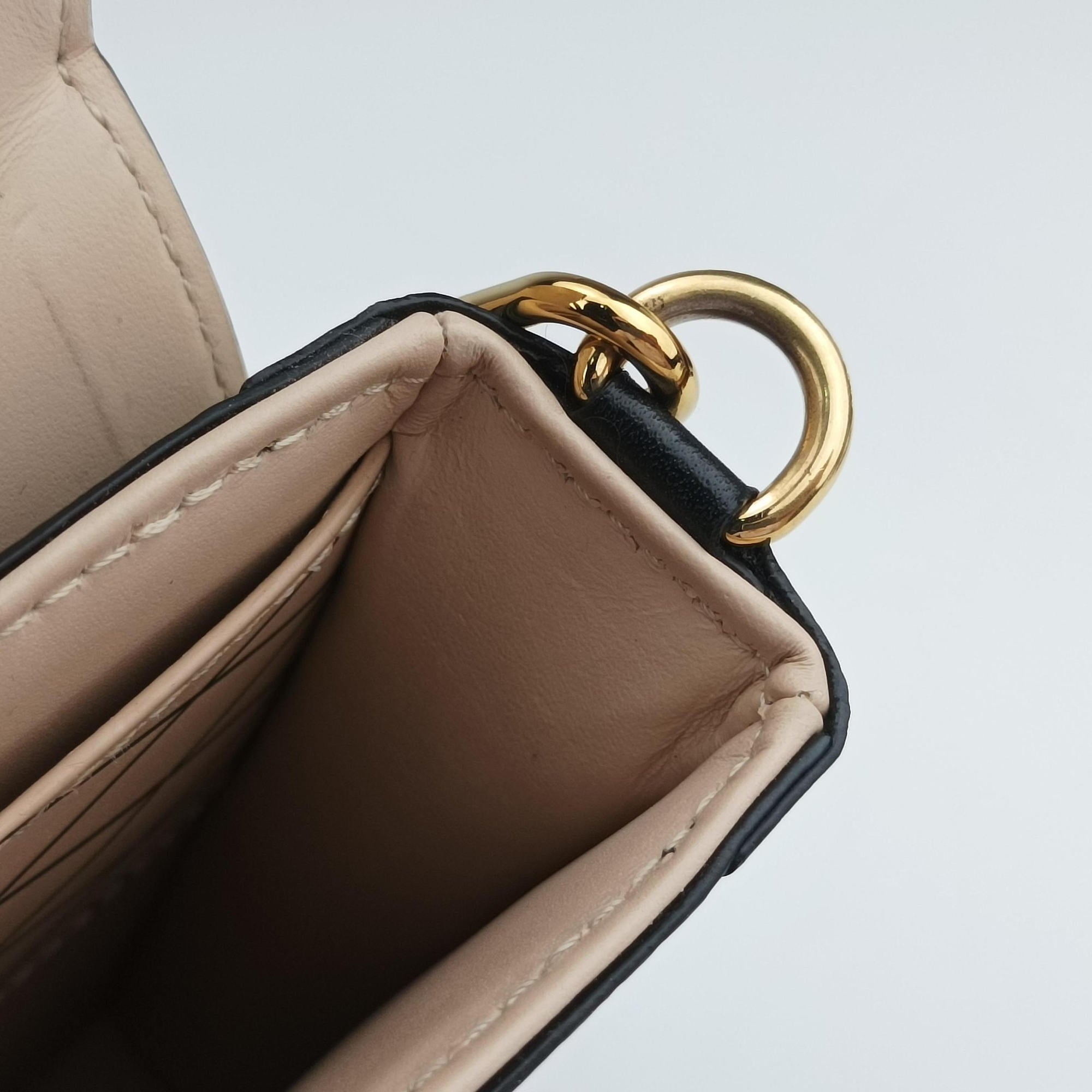 Pre-owned Louis Vuitton Vertical Trunk Pochette Brown×Black Monogram Canvas x leather M63913 shoulderbag | stylenewstar
