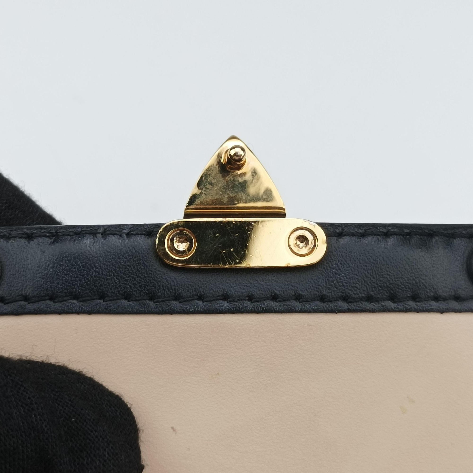 Pre-owned Louis Vuitton Vertical Trunk Pochette Brown×Black Monogram Canvas x leather M63913 shoulderbag | stylenewstar