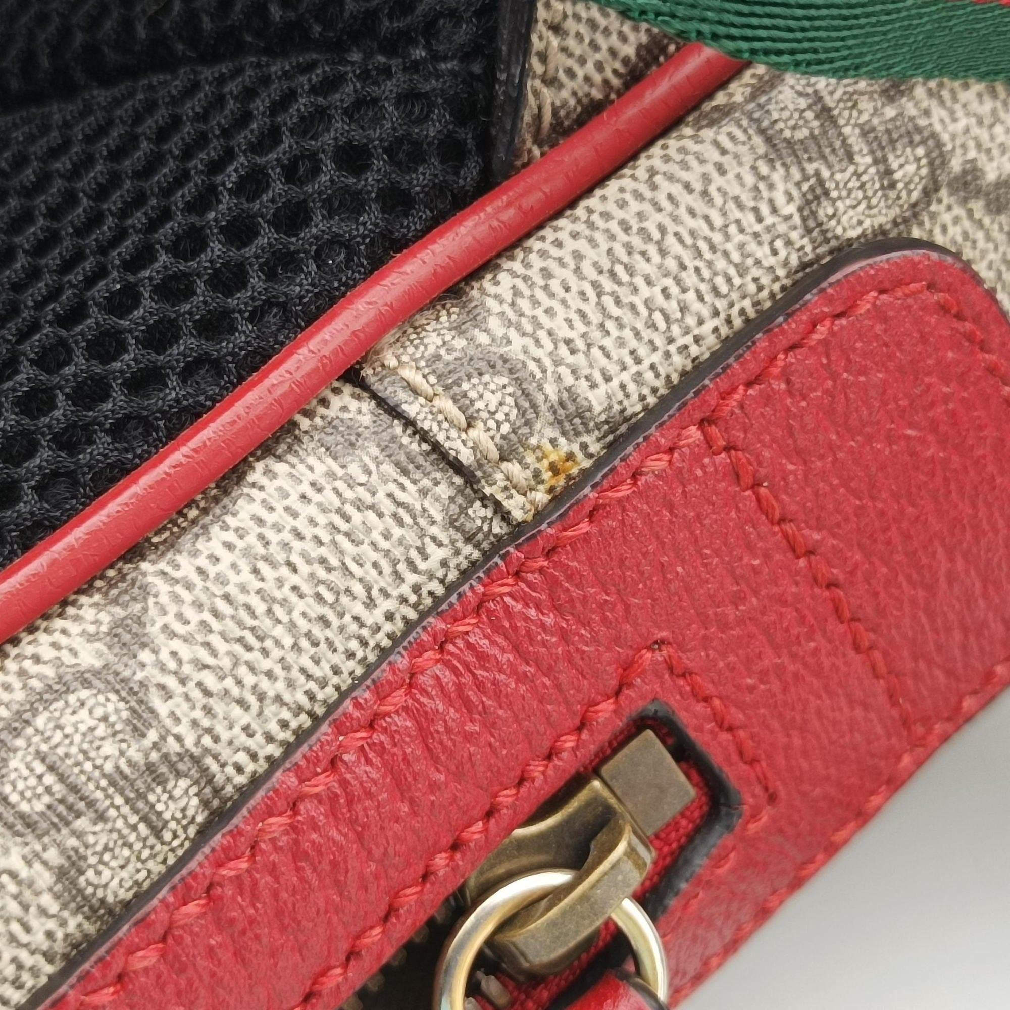 Pre-owned Gucci GG Supreme Bosco dog print Multicolour PVC coated canvas 495621 backpack/rucksack | stylenewstar