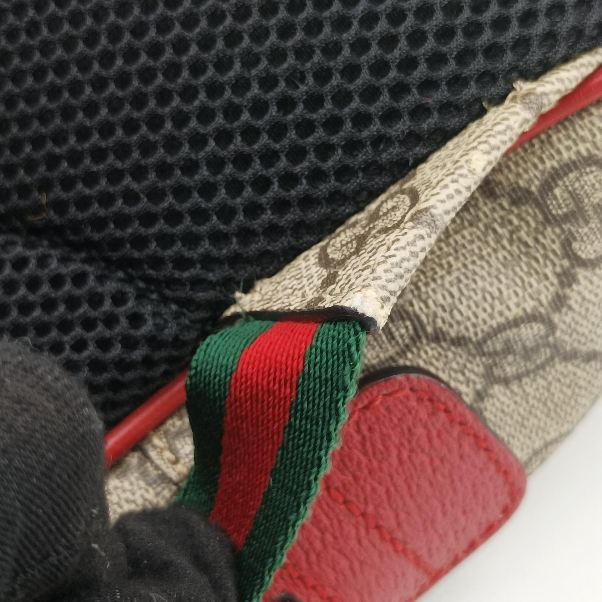 Pre-owned Gucci GG Supreme Bosco dog print Multicolour PVC coated canvas 495621 backpack/rucksack | stylenewstar
