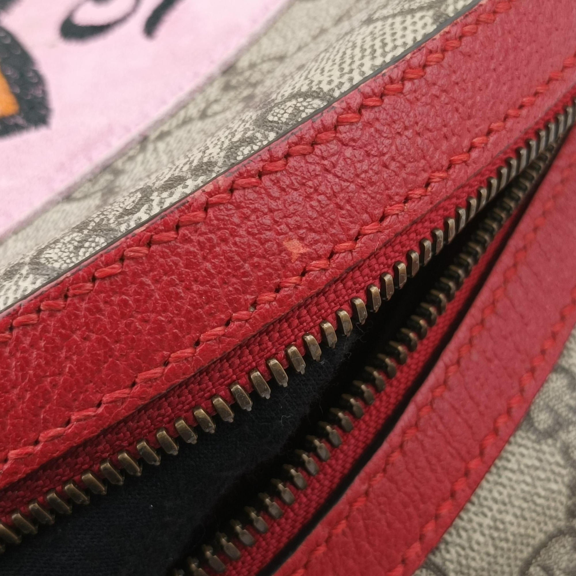 Pre-owned Gucci GG Supreme Bosco dog print Multicolour PVC coated canvas 495621 backpack/rucksack | stylenewstar