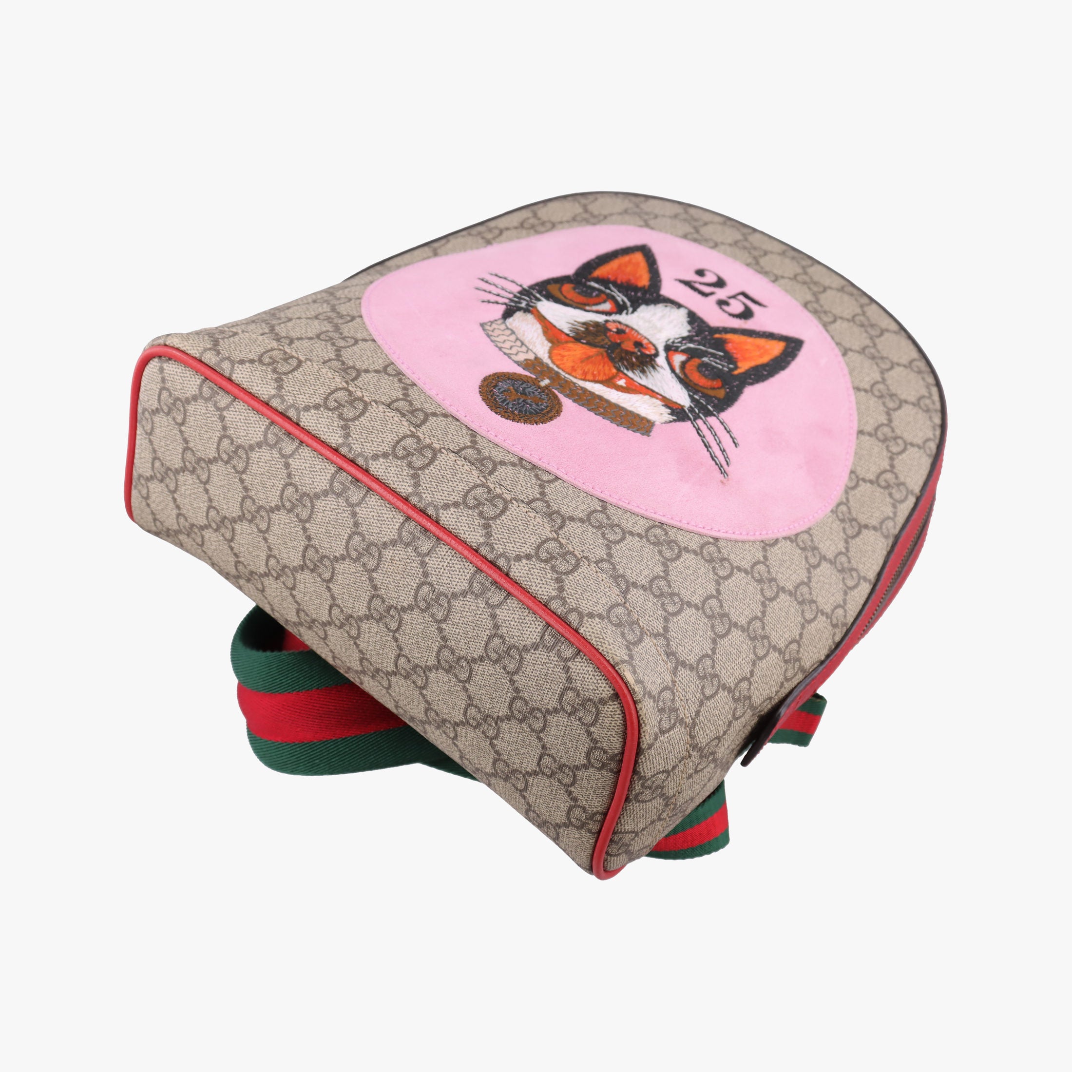 Pre-owned Gucci GG Supreme Bosco dog print Multicolour PVC coated canvas 495621 backpack/rucksack | stylenewstar