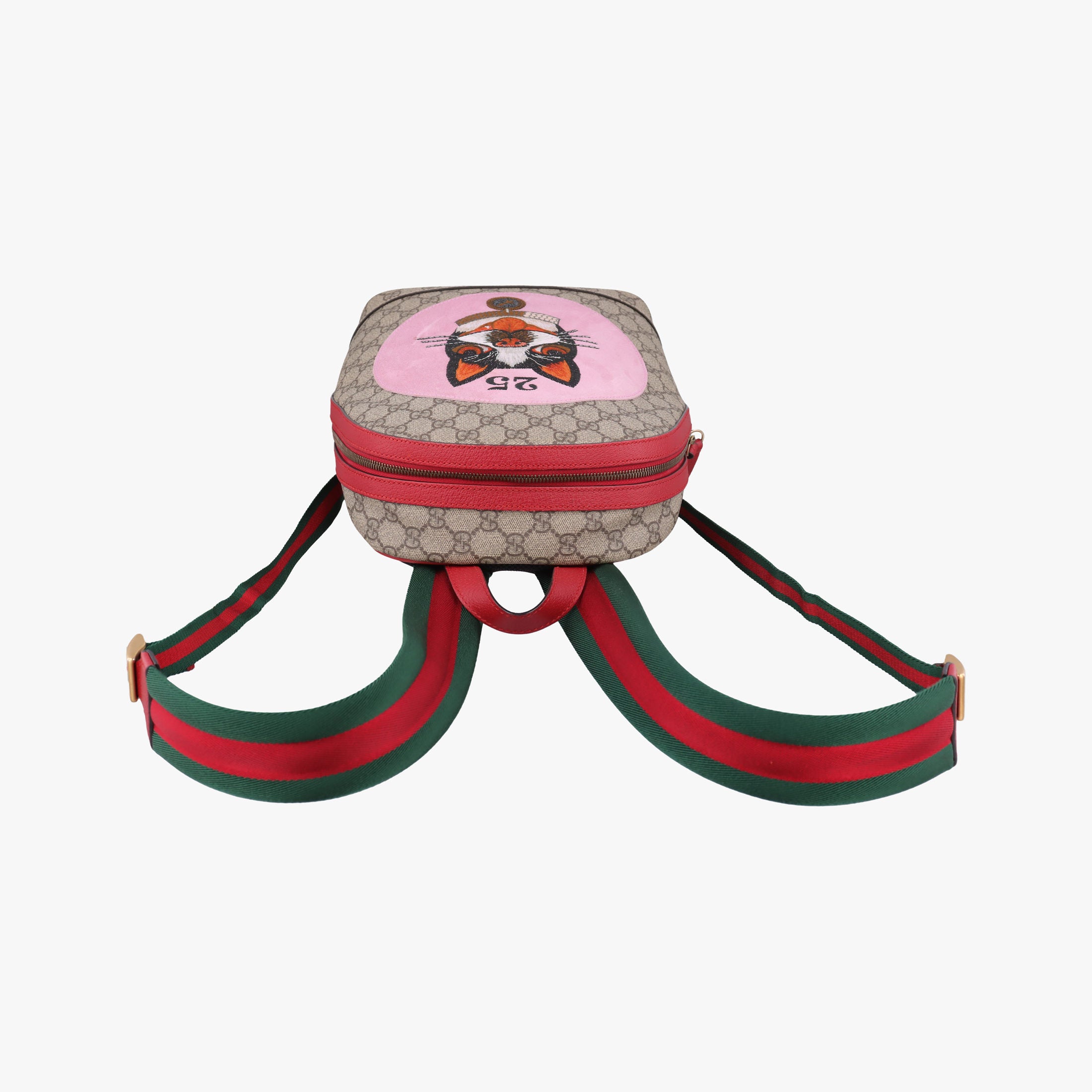 Pre-owned Gucci GG Supreme Bosco dog print Multicolour PVC coated canvas 495621 backpack/rucksack | stylenewstar