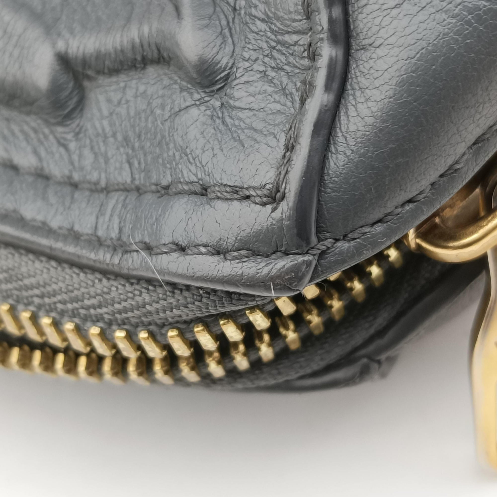 Pre-owned Louis Vuitton Versailles Ornament City Keepall Dark Shadow Gray Debossed Monogram M21835 shoulderbag | stylenewstar