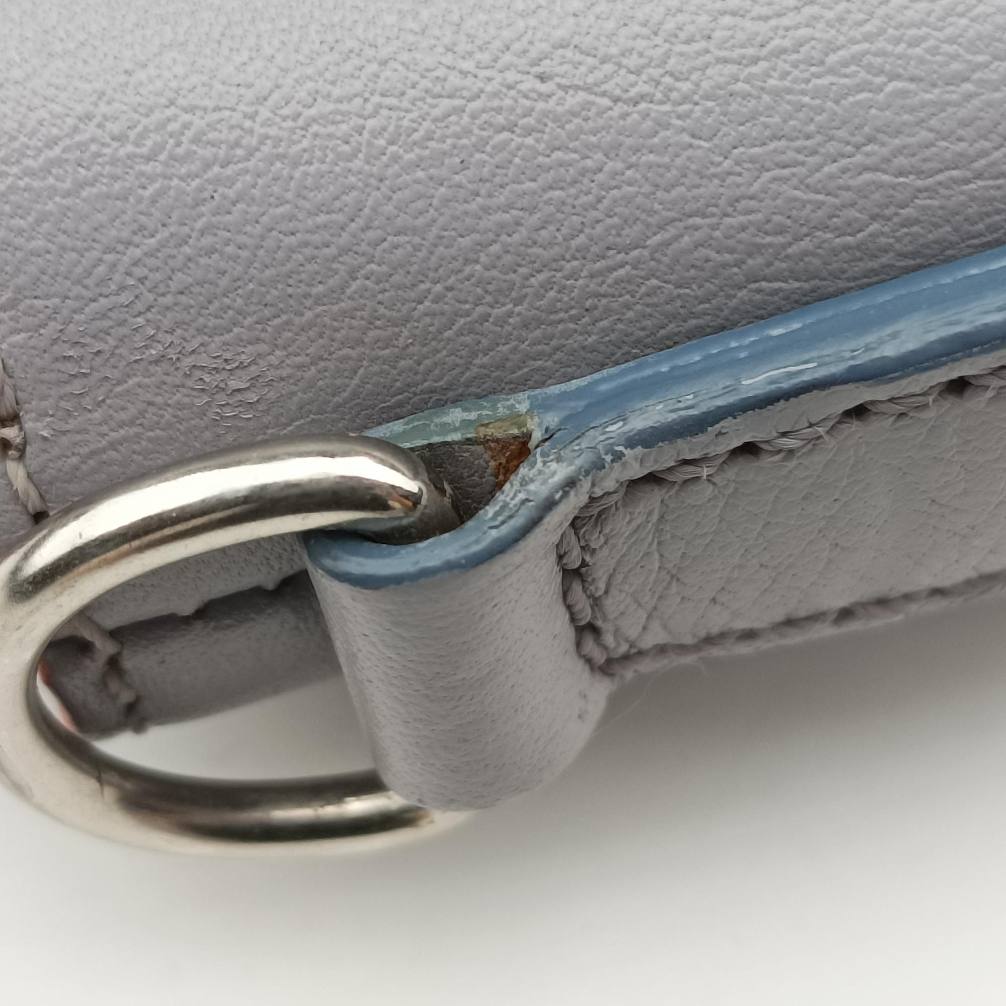Pre-owned Fendi By the Way Gray × Multi Leather 8BL135 handbag | stylenewstar