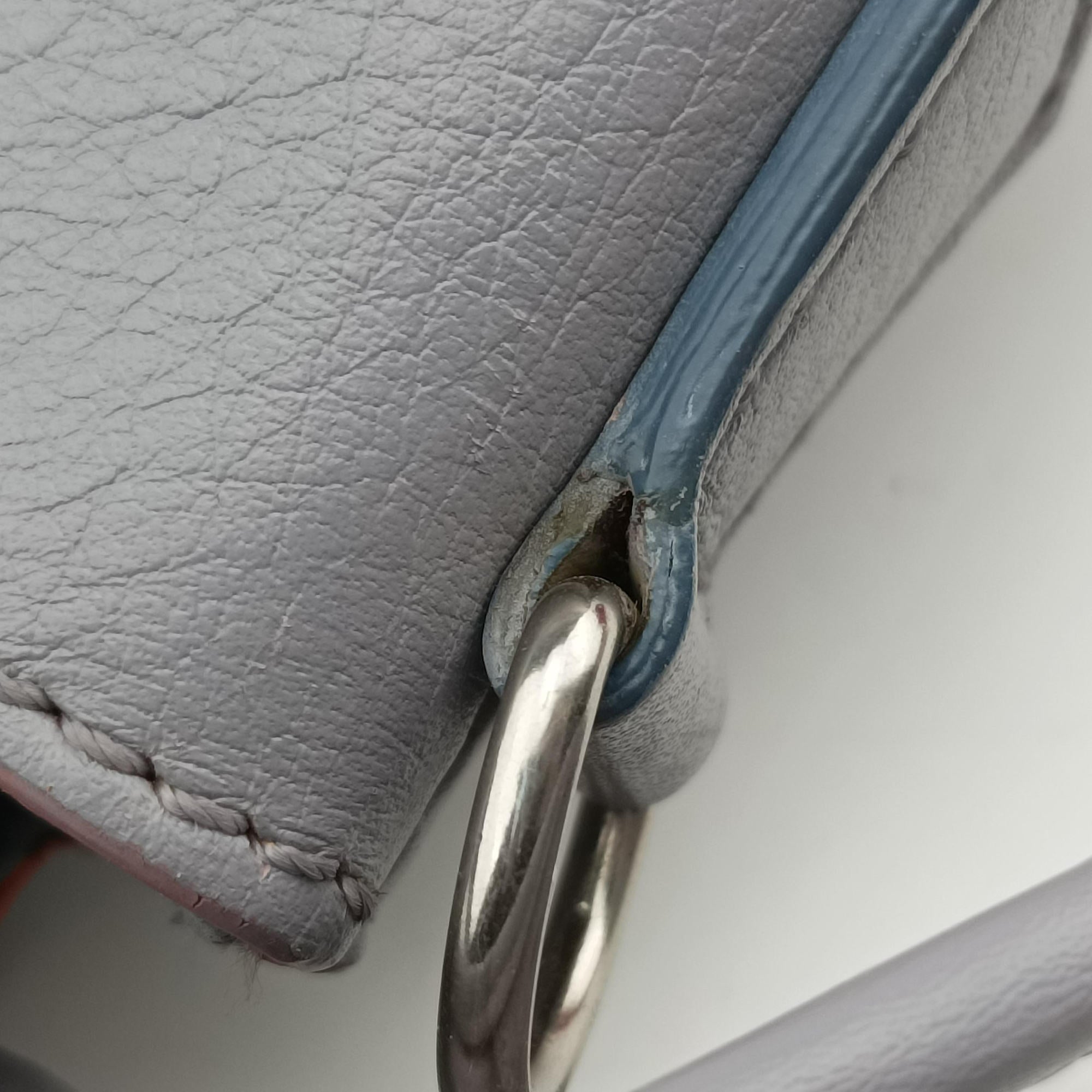 Pre-owned Fendi By the Way Gray × Multi Leather 8BL135 handbag | stylenewstar