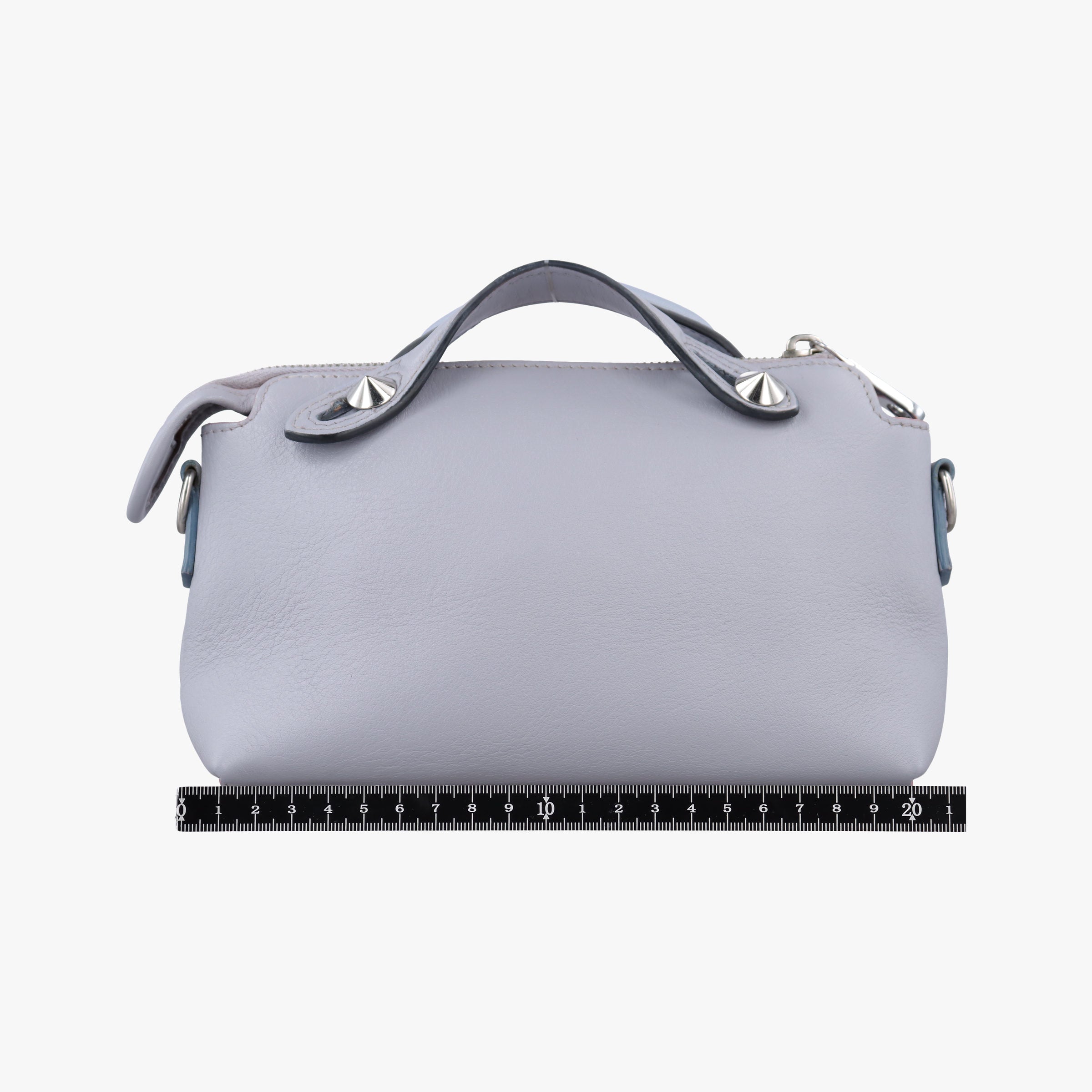 Pre-owned Fendi By the Way Gray × Multi Leather 8BL135 handbag | stylenewstar