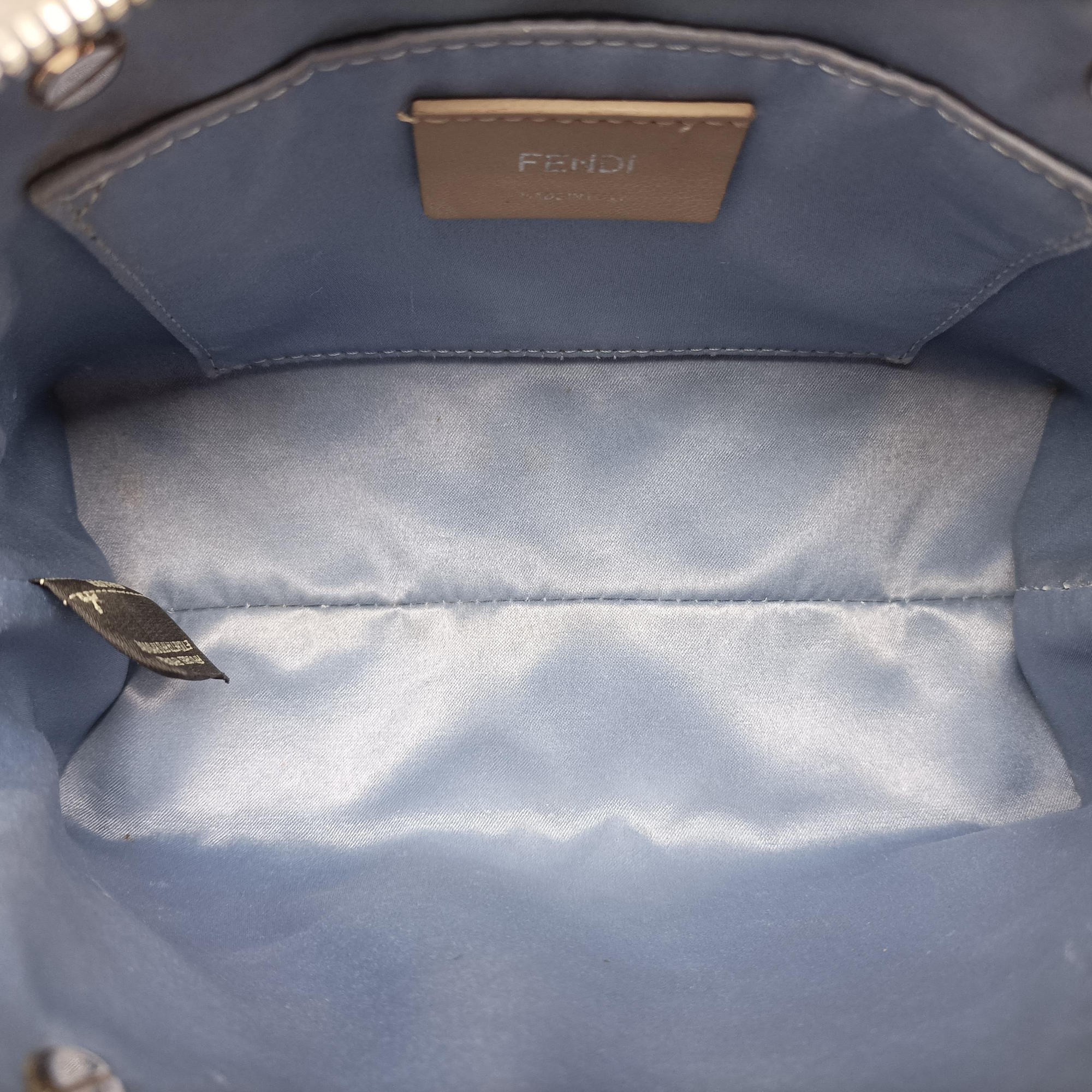 Pre-owned Fendi By the Way Gray × Multi Leather 8BL135 handbag | stylenewstar