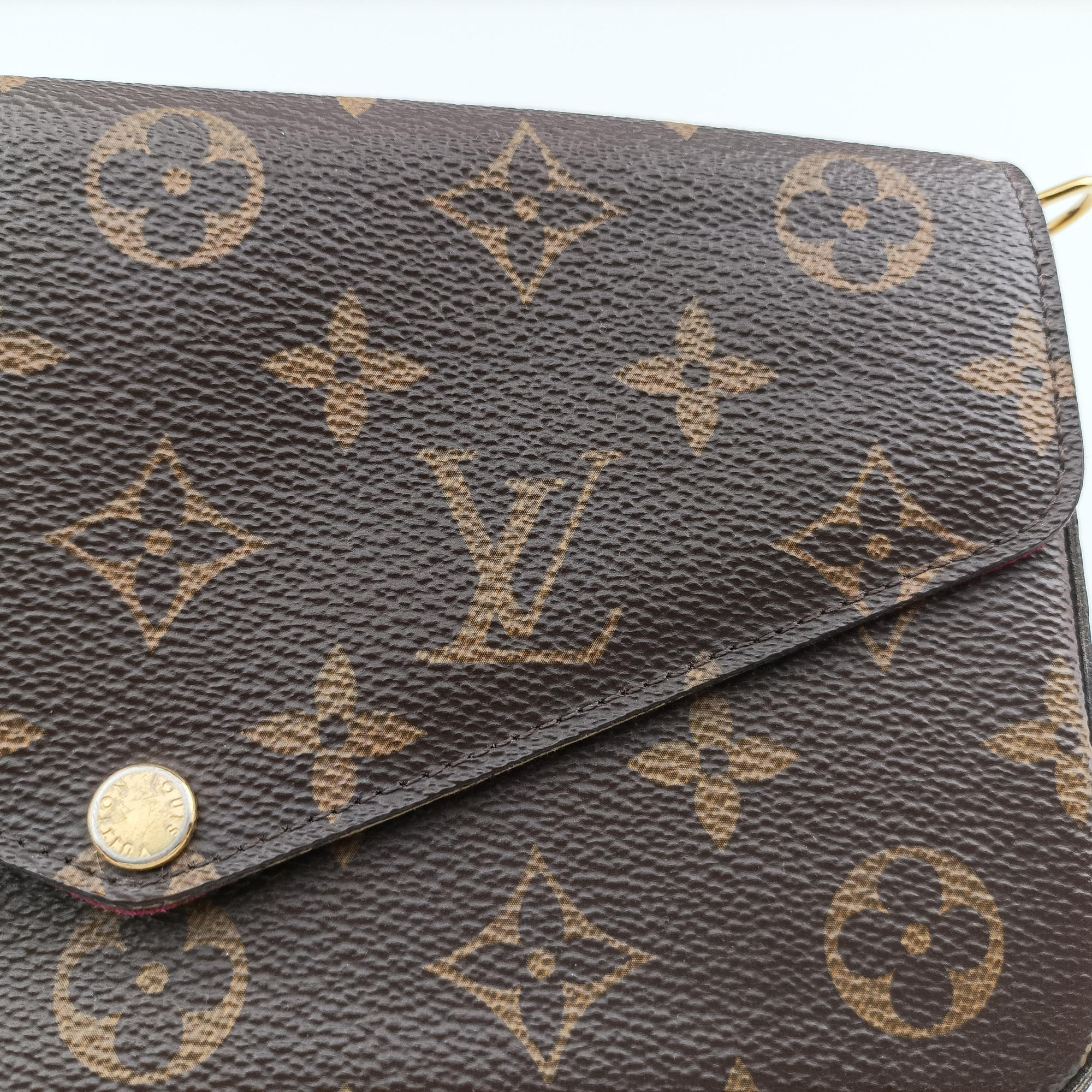 Vintage Louis Vuitton Pochette Felicie Brown Monogram Canvas M61276 shoulderbag | stylenewstar