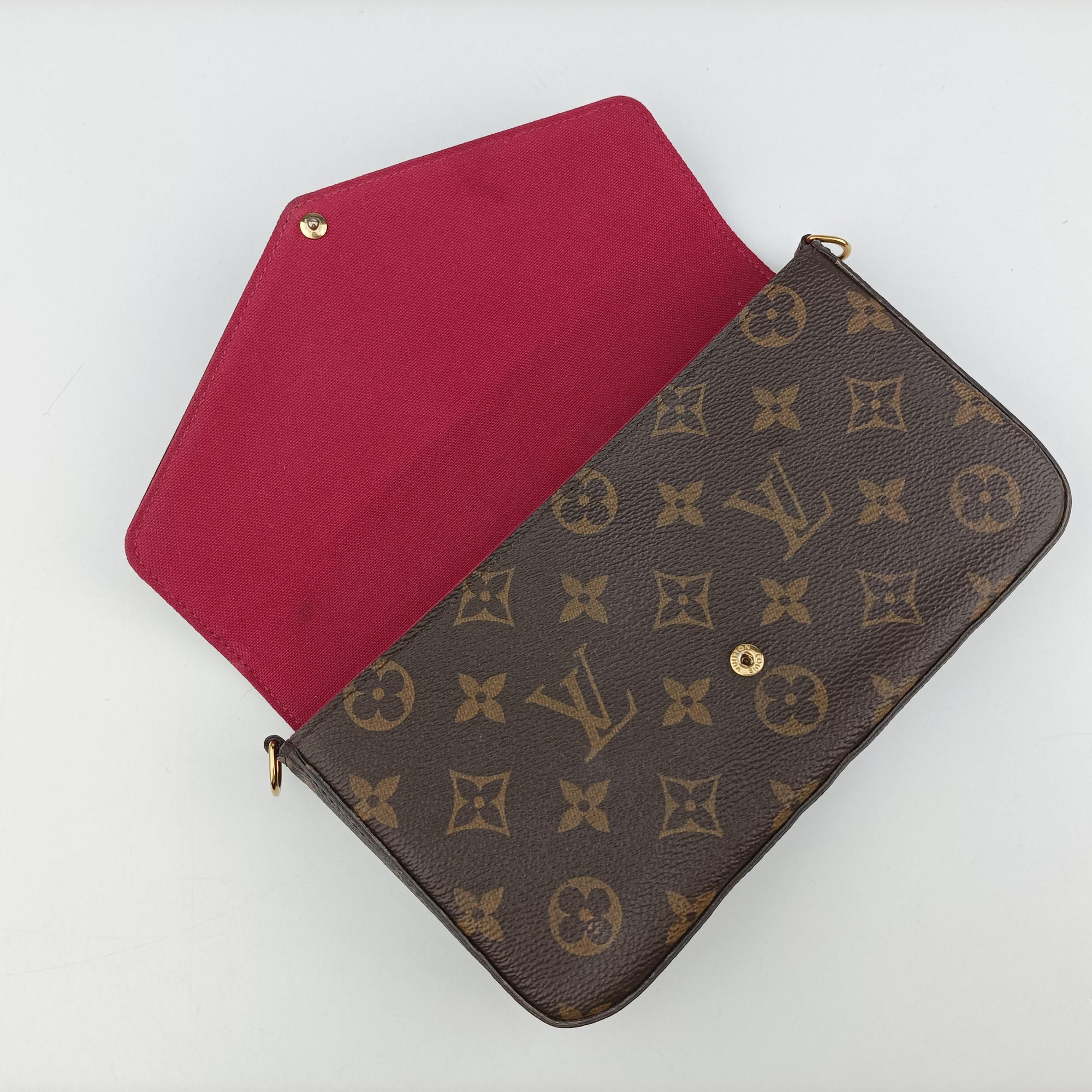 Vintage Louis Vuitton Pochette Felicie Brown Monogram Canvas M61276 shoulderbag | stylenewstar