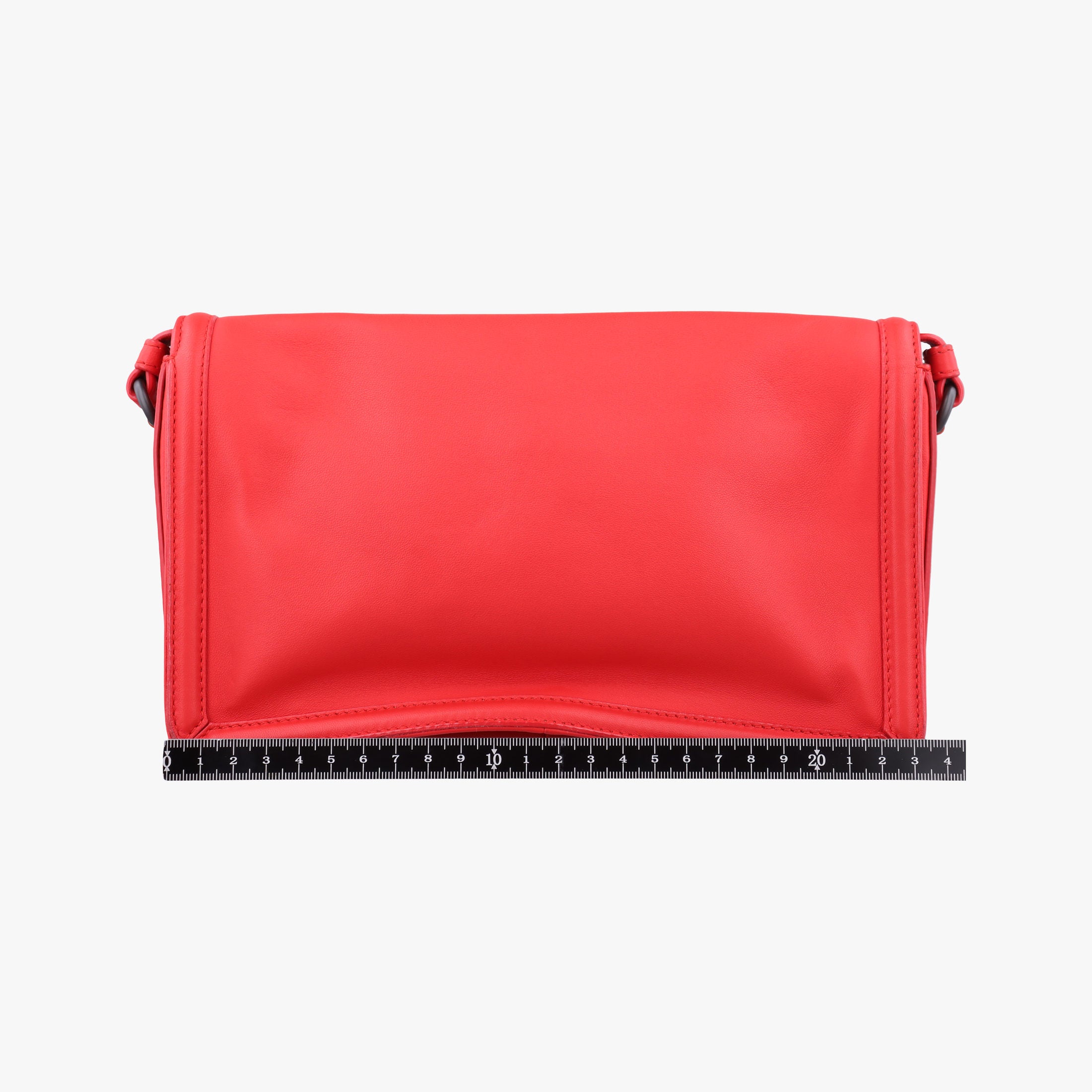 Pre-owned Bottega Veneta Intrecciato Rialto Red lambskin  shoulderbag | stylenewstar