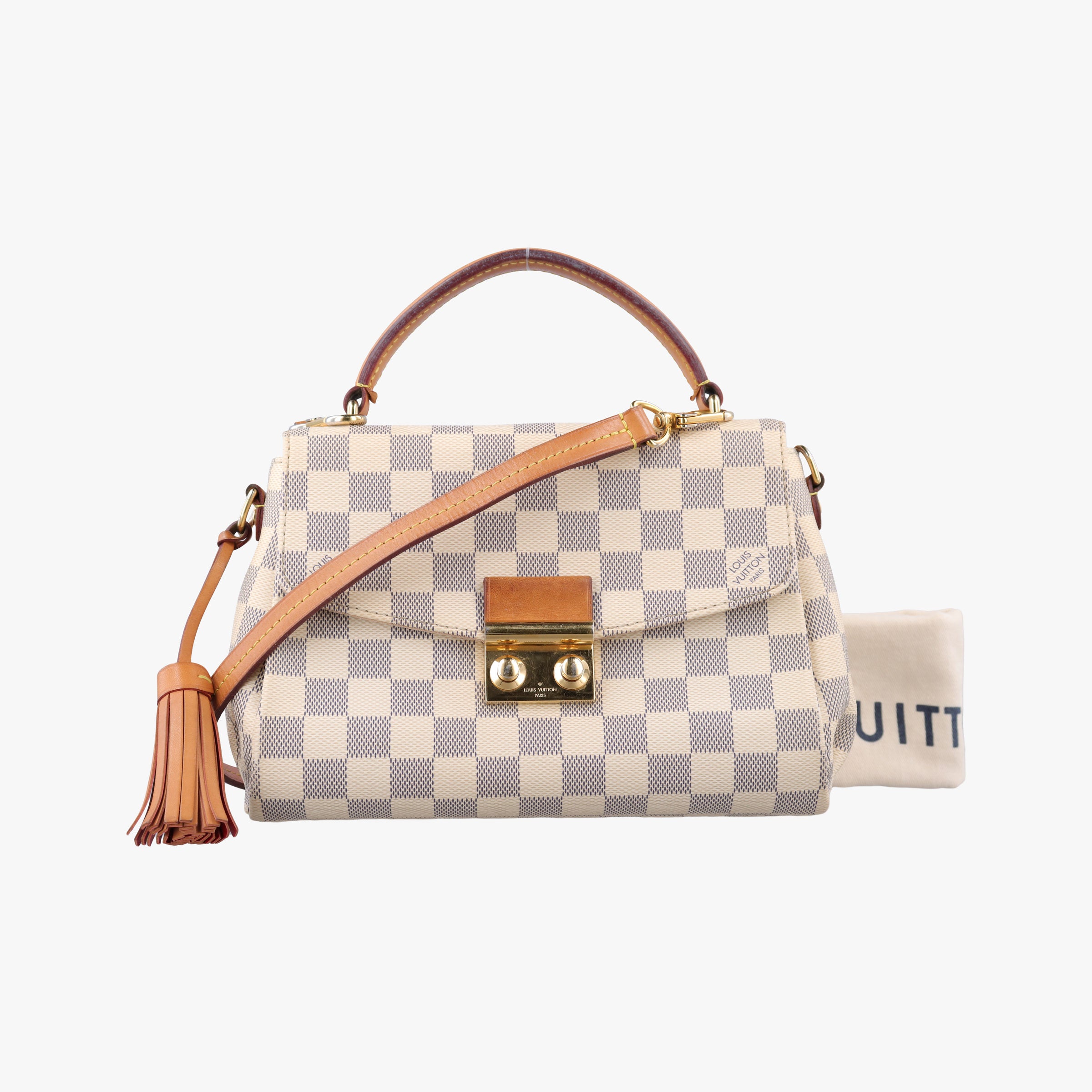 Vintage Louis Vuitton CROISETTE Azur Damier Canvas N41581 shoulderbag | stylenewstar