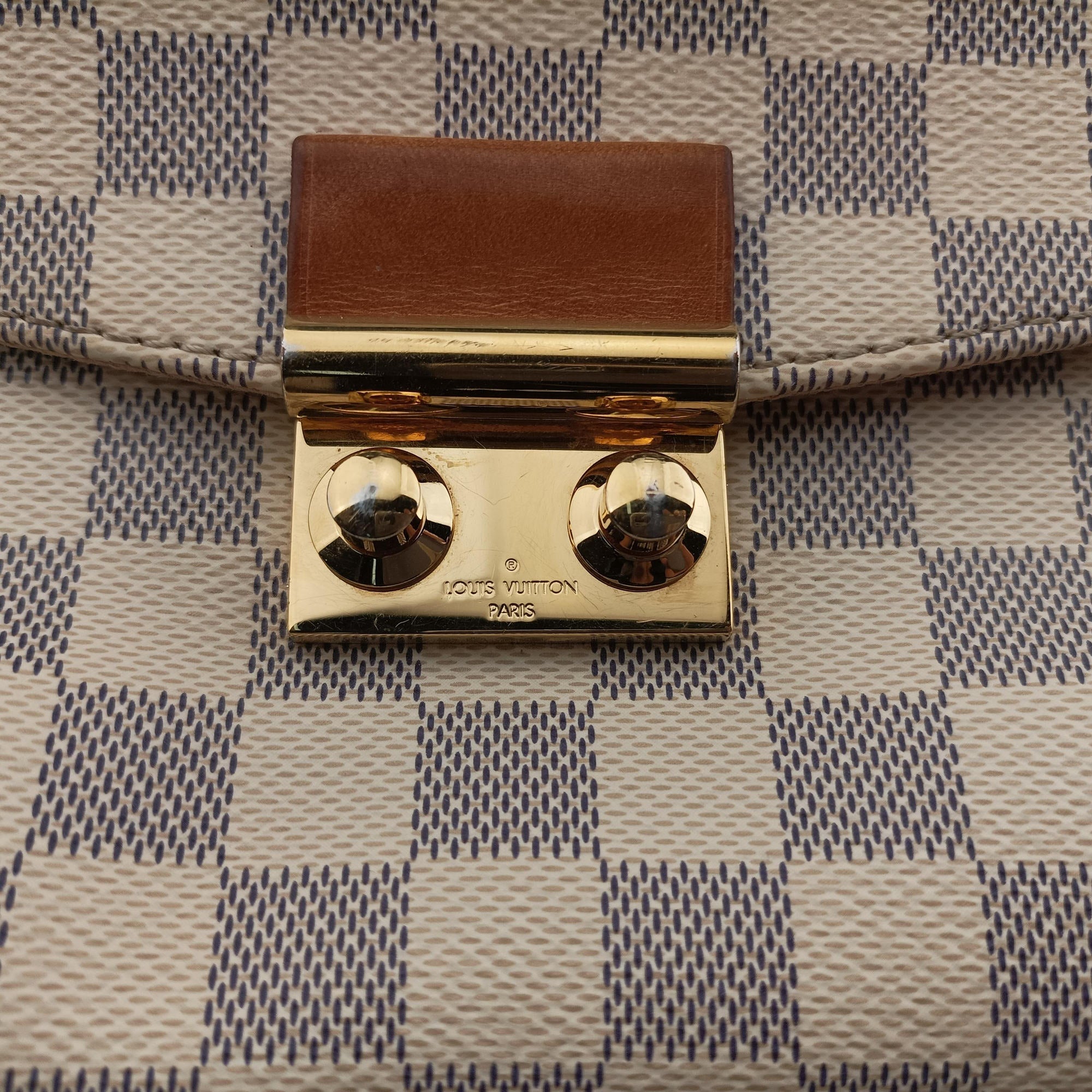 Vintage Louis Vuitton CROISETTE Azur Damier Canvas N41581 shoulderbag | stylenewstar