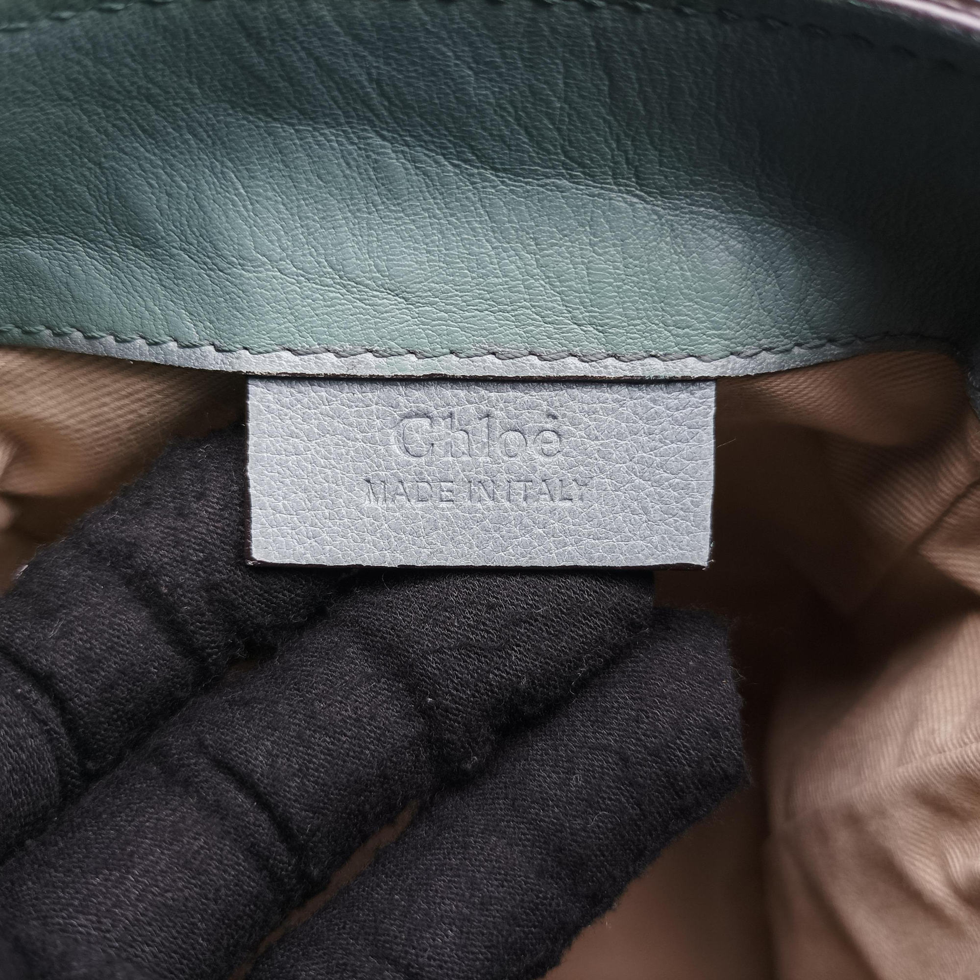 Pre-owned Chloe FAYE mini Blue Leather × Suede  backpack/rucksack | stylenewstar
