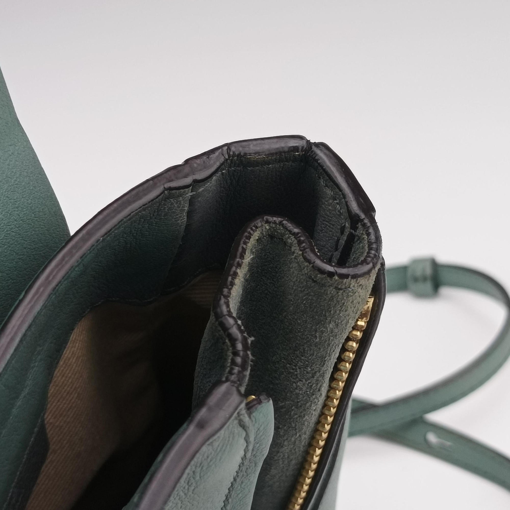 Pre-owned Chloe FAYE mini Blue Leather × Suede  backpack/rucksack | stylenewstar