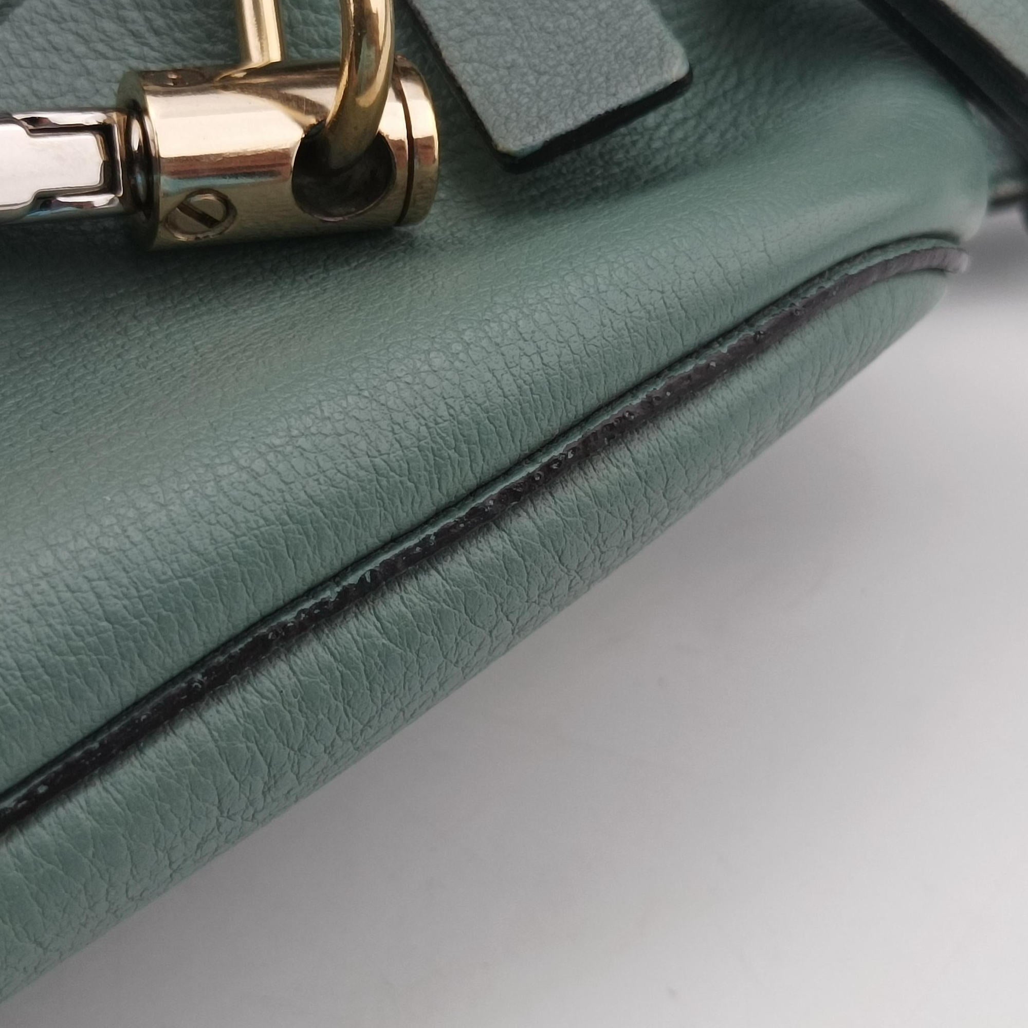 Pre-owned Chloe FAYE mini Blue Leather × Suede  backpack/rucksack | stylenewstar