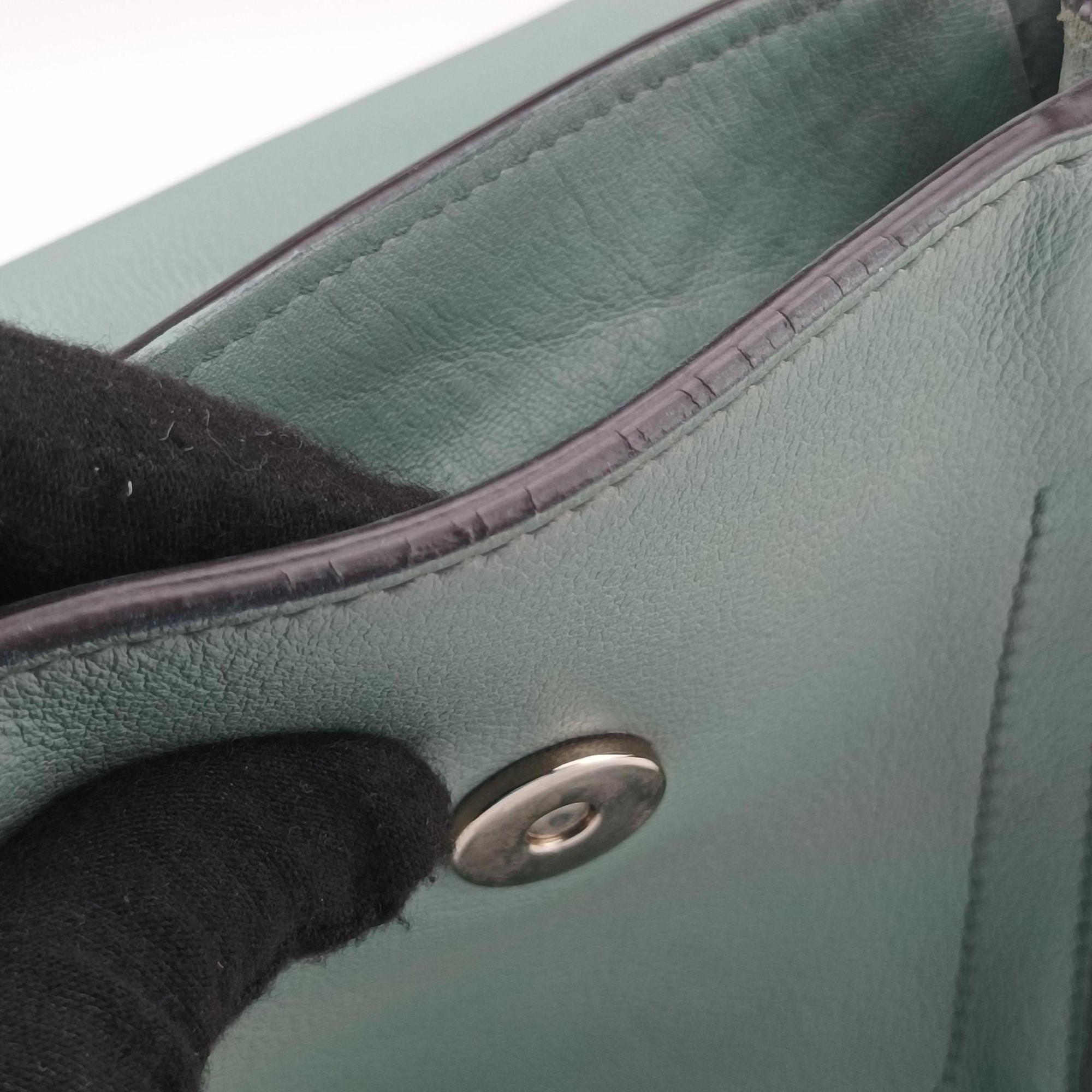 Pre-owned Chloe FAYE mini Blue Leather × Suede  backpack/rucksack | stylenewstar