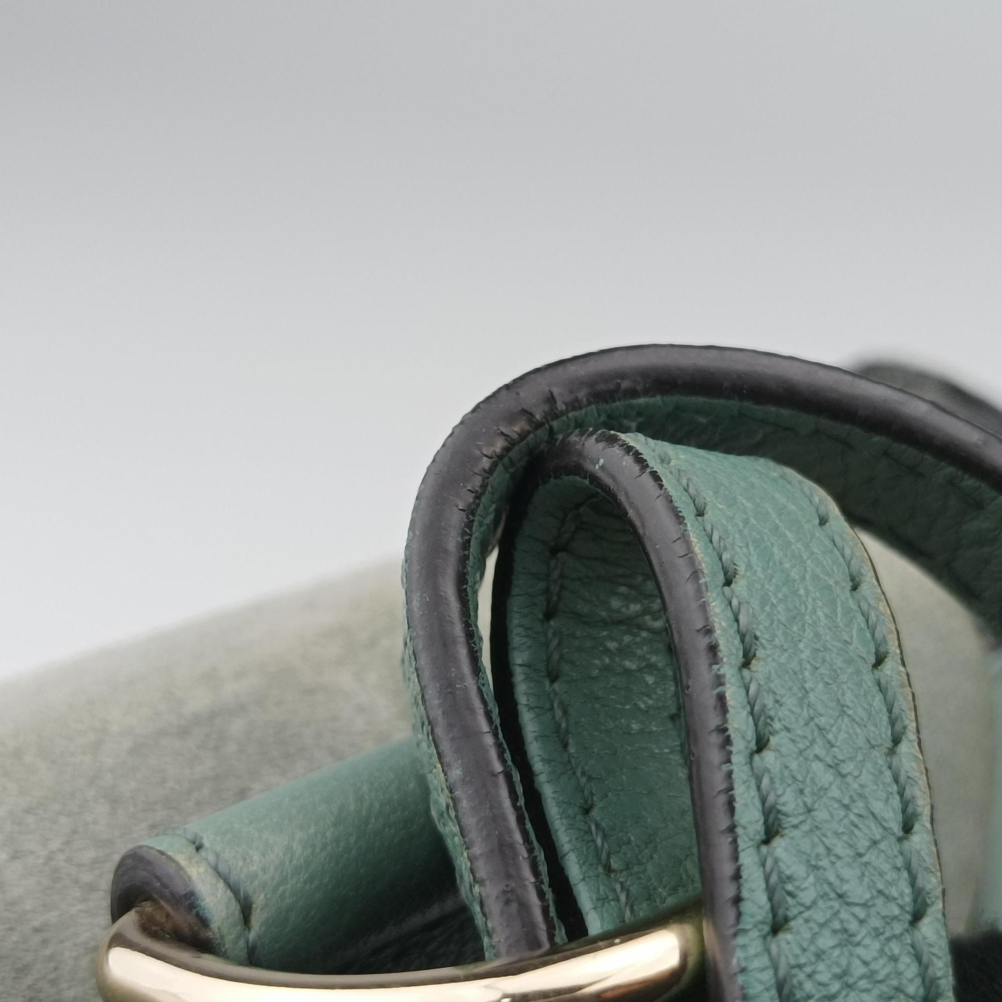 Pre-owned Chloe FAYE mini Blue Leather × Suede  backpack/rucksack | stylenewstar