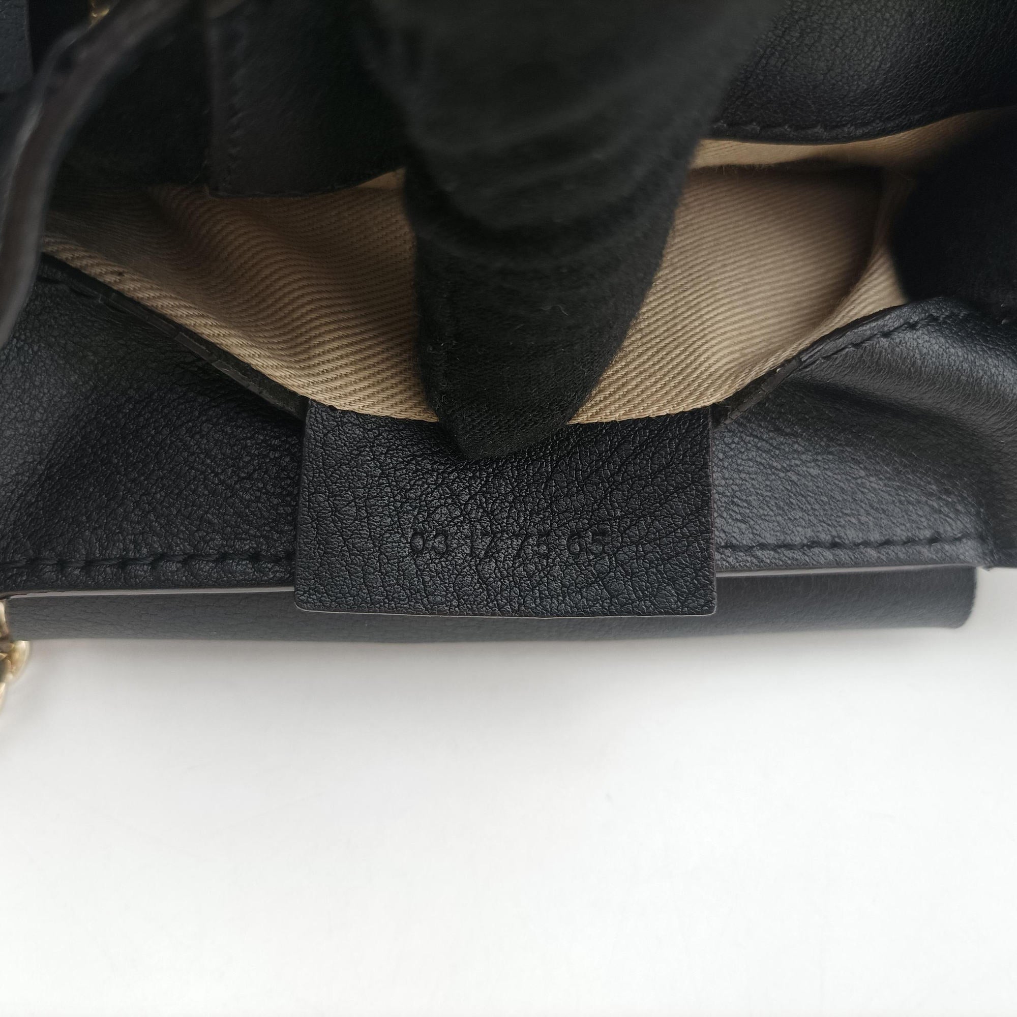 Pre-owned Chloe FAYE Black Leather × suede  backpack/rucksack | stylenewstar