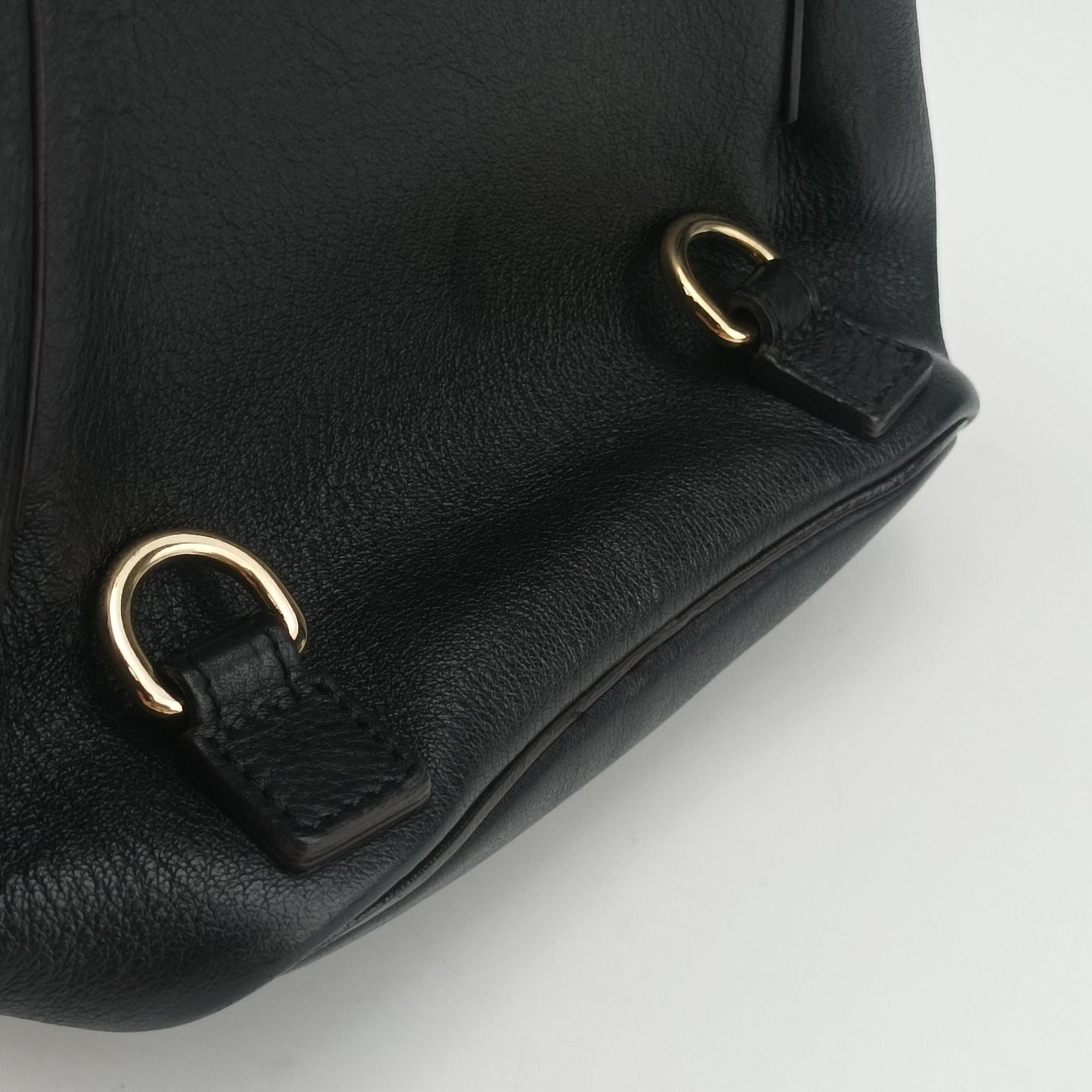 Pre-owned Chloe FAYE Black Leather × suede  backpack/rucksack | stylenewstar
