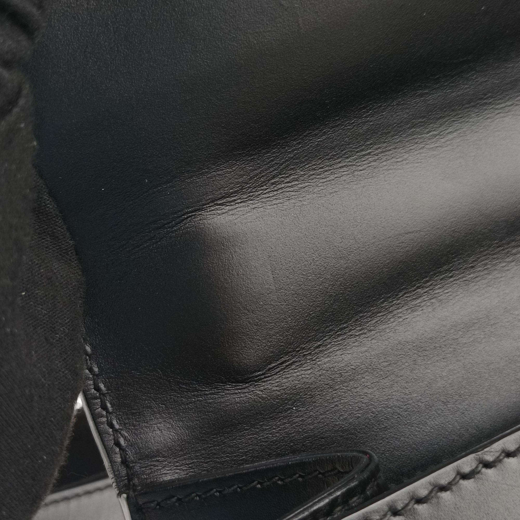 Pre-owned Gucci Sylvie Black×green×red Leather 421882 shoulderbag | stylenewstar