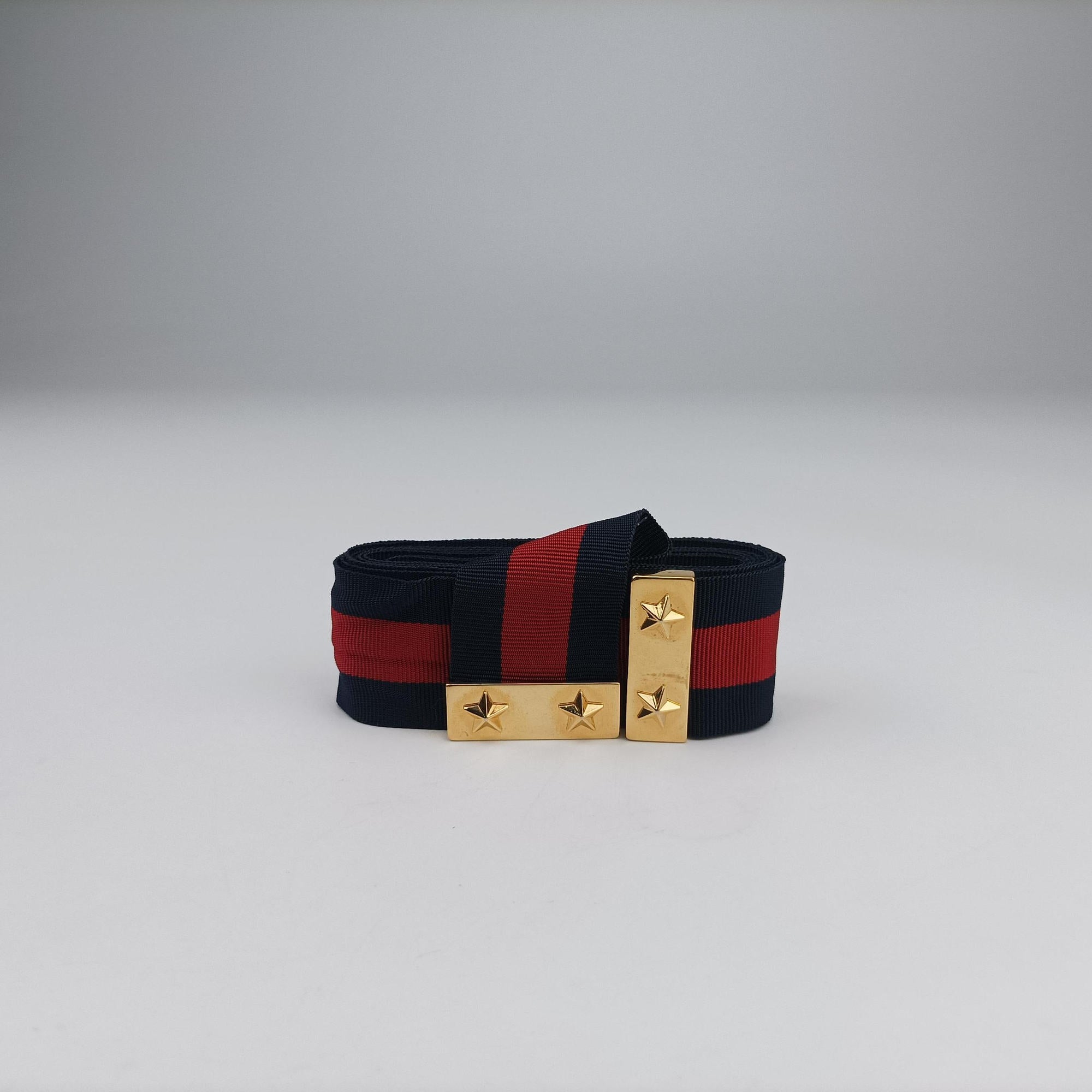 Pre-owned Gucci Sylvie Black×green×red Leather 421882 shoulderbag | stylenewstar