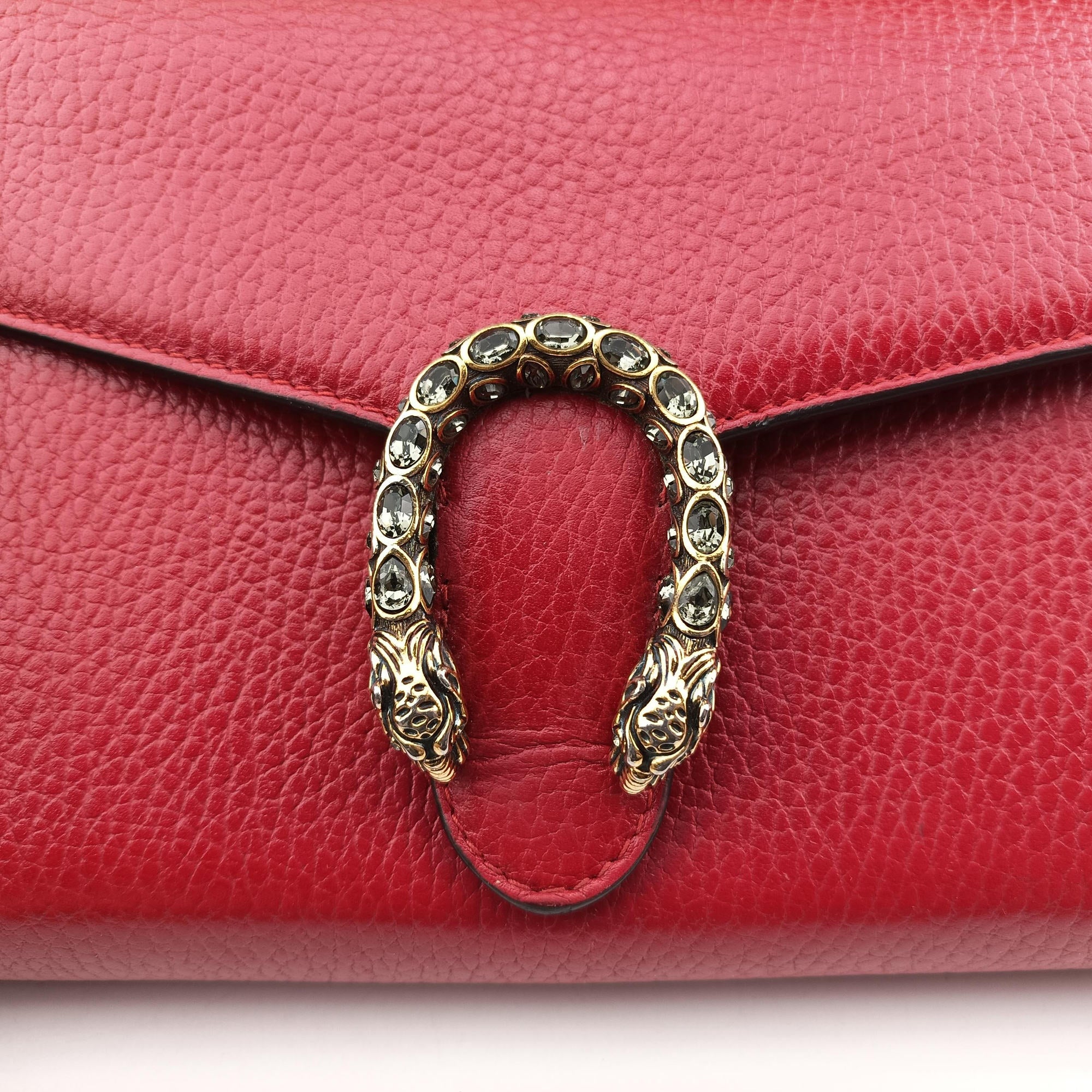 Secondhand Gucci Dionysus Red Leather 401231 shoulderbag | stylenewstar