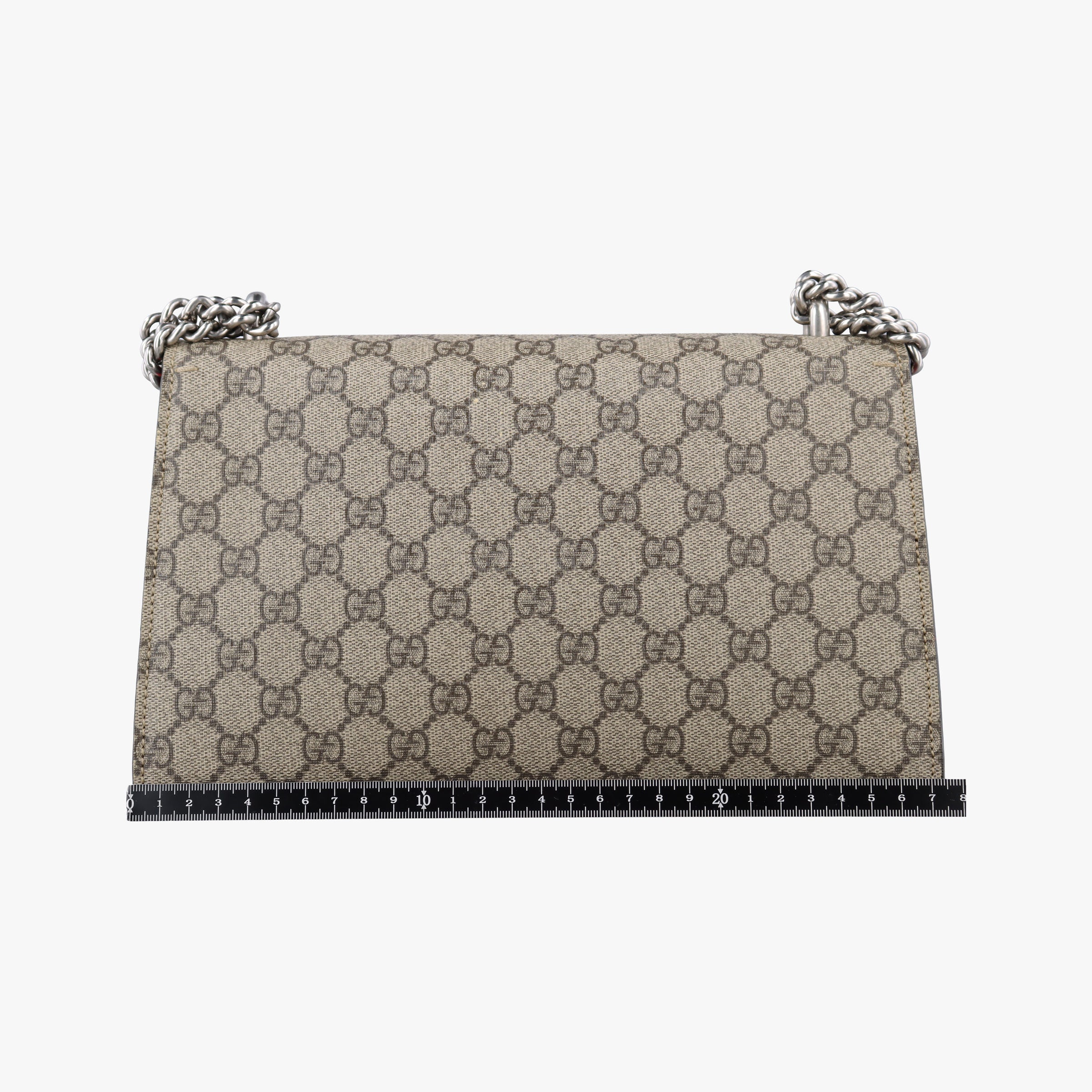Pre-owned Gucci Dionysus beige×red PVC coated canvas × suede 400249 shoulderbag | stylenewstar
