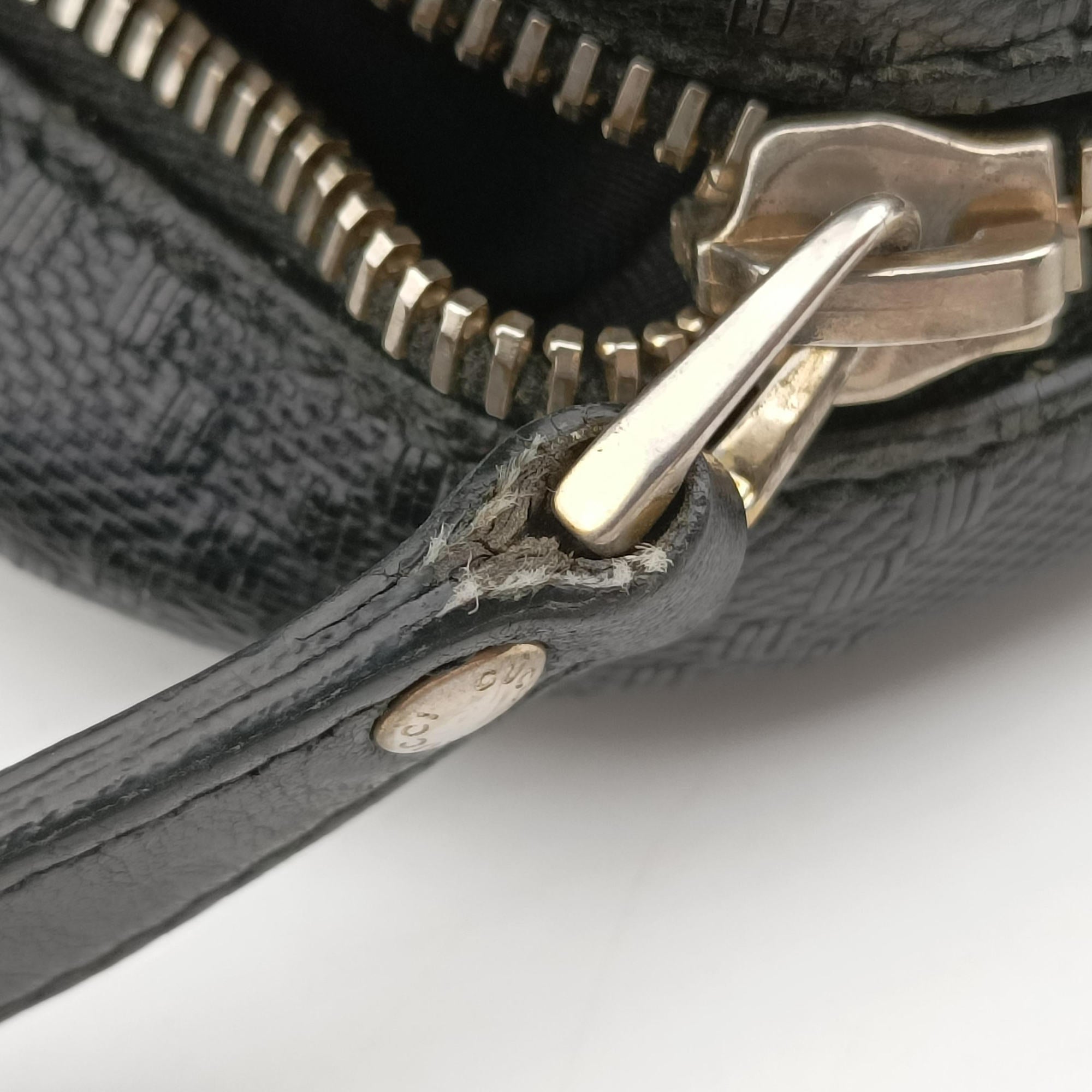 Pre-owned Gucci GG Imprime Messenger Black Leather 201448 shoulderbag | stylenewstar