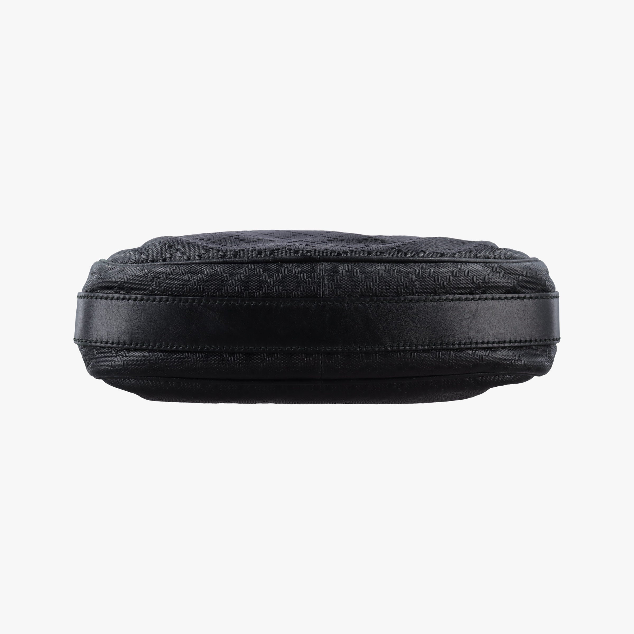 Pre-owned Gucci GG Imprime Messenger Black Leather 201448 shoulderbag | stylenewstar