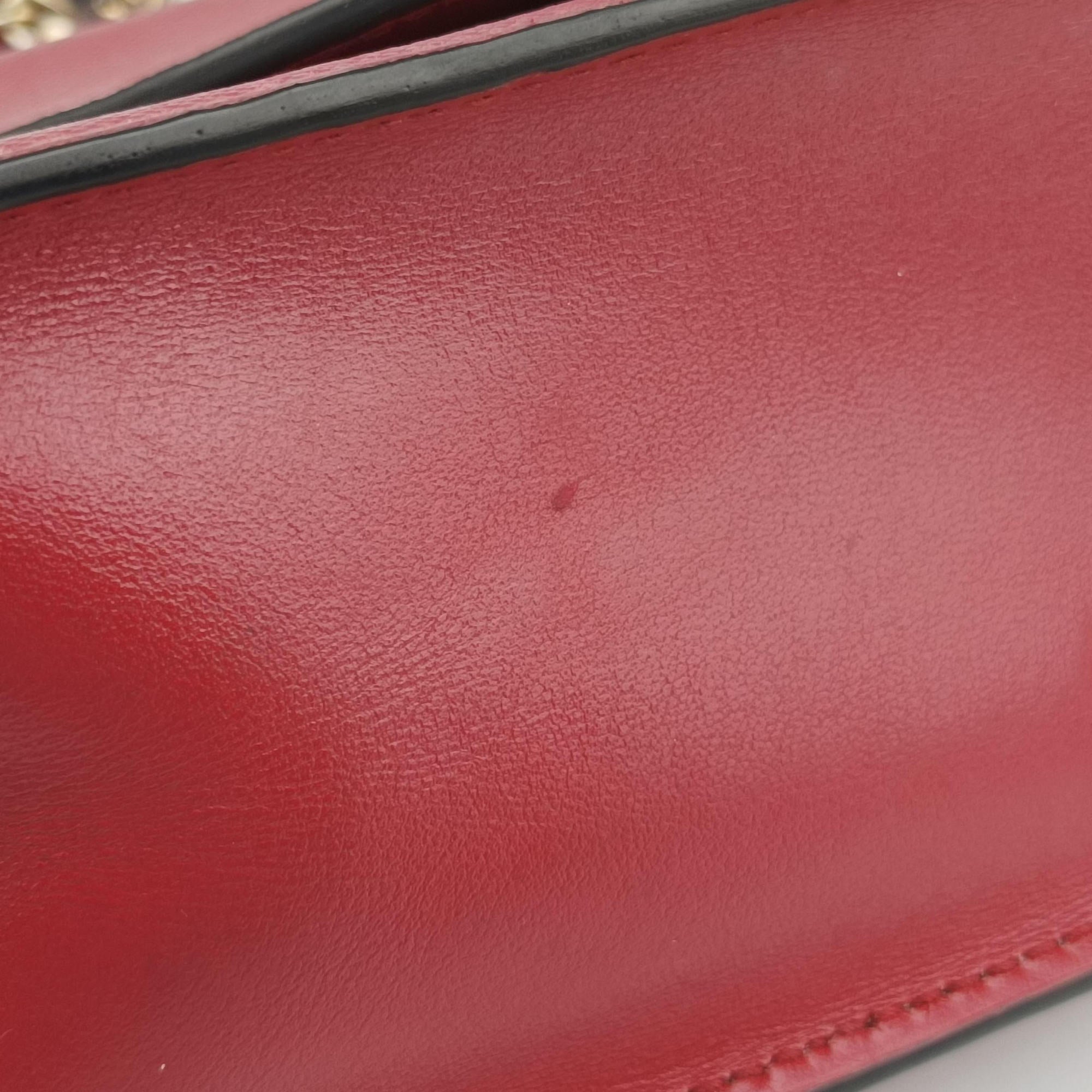 Vintage Prada Triangle Logo Red SAFFIANO Leather 1BD200 shoulderbag | stylenewstar
