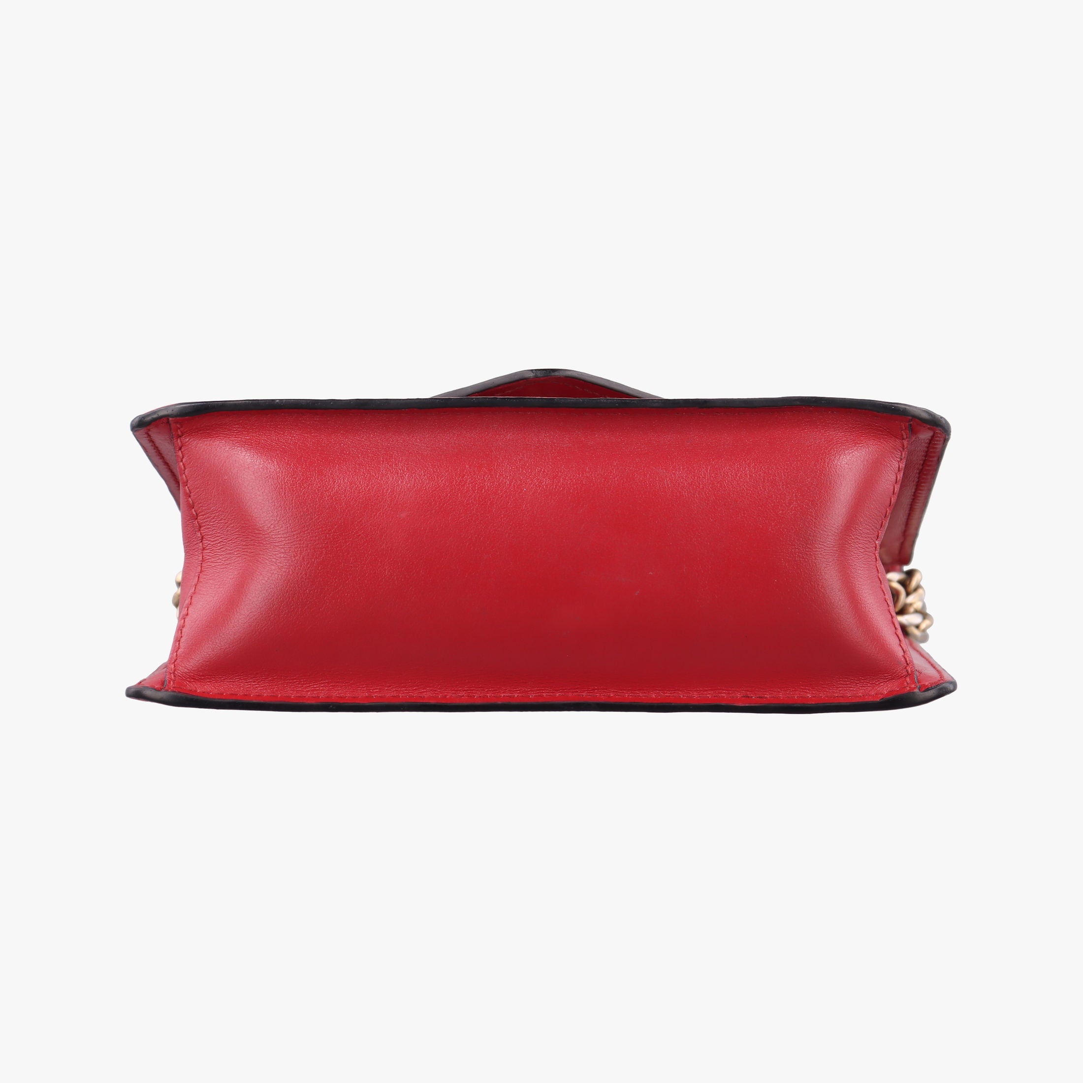 Vintage Prada Triangle Logo Red SAFFIANO Leather 1BD200 shoulderbag | stylenewstar