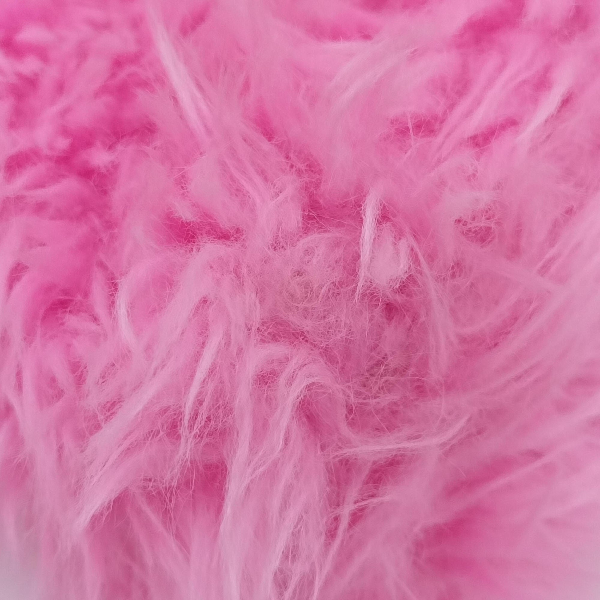 Pre-owned Balenciaga Hourglass Pink Faux fur 715153 210N2 shoulderbag | stylenewstar