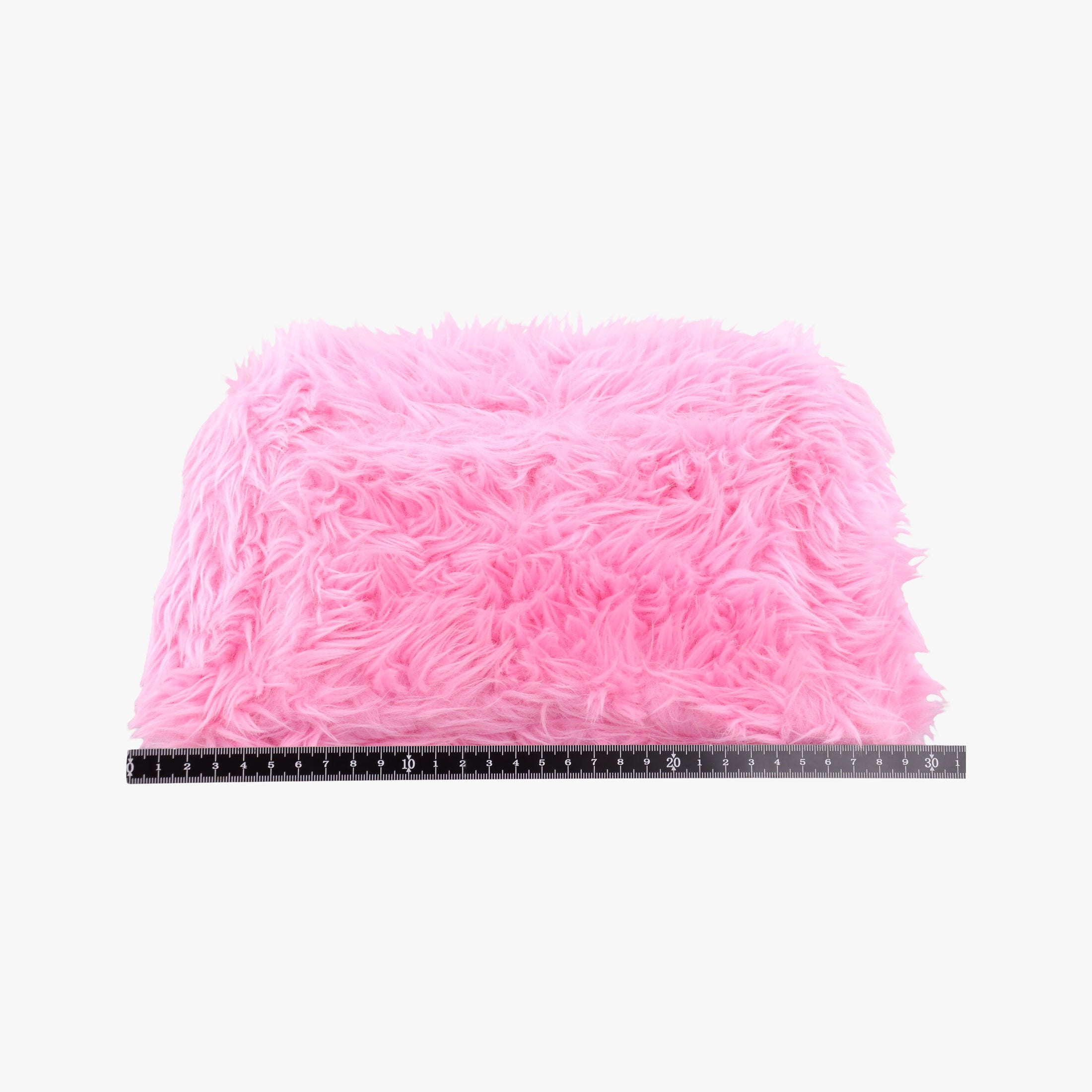 Pre-owned Balenciaga Hourglass Pink Faux fur 715153 210N2 shoulderbag | stylenewstar