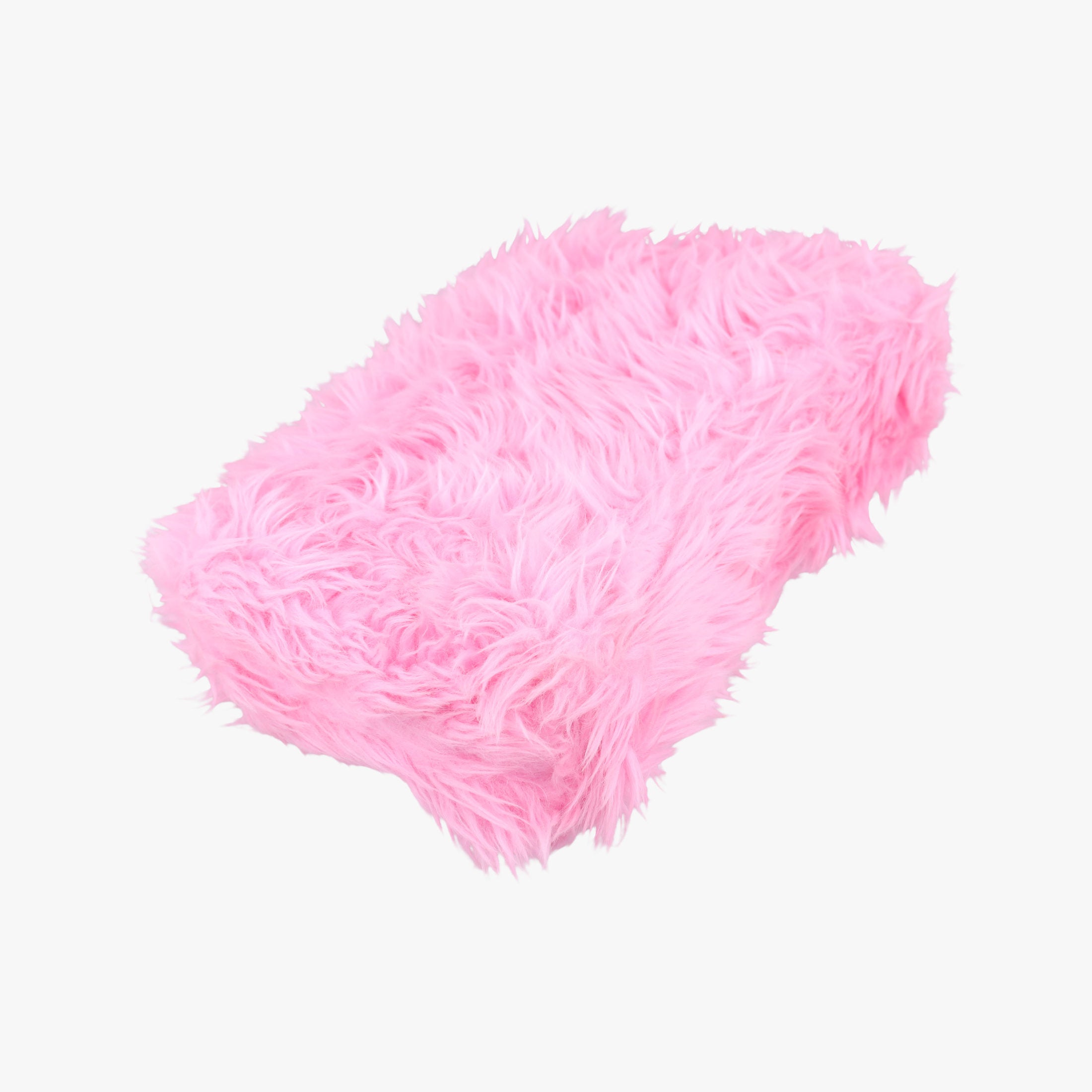 Pre-owned Balenciaga Hourglass Pink Faux fur 715153 210N2 shoulderbag | stylenewstar