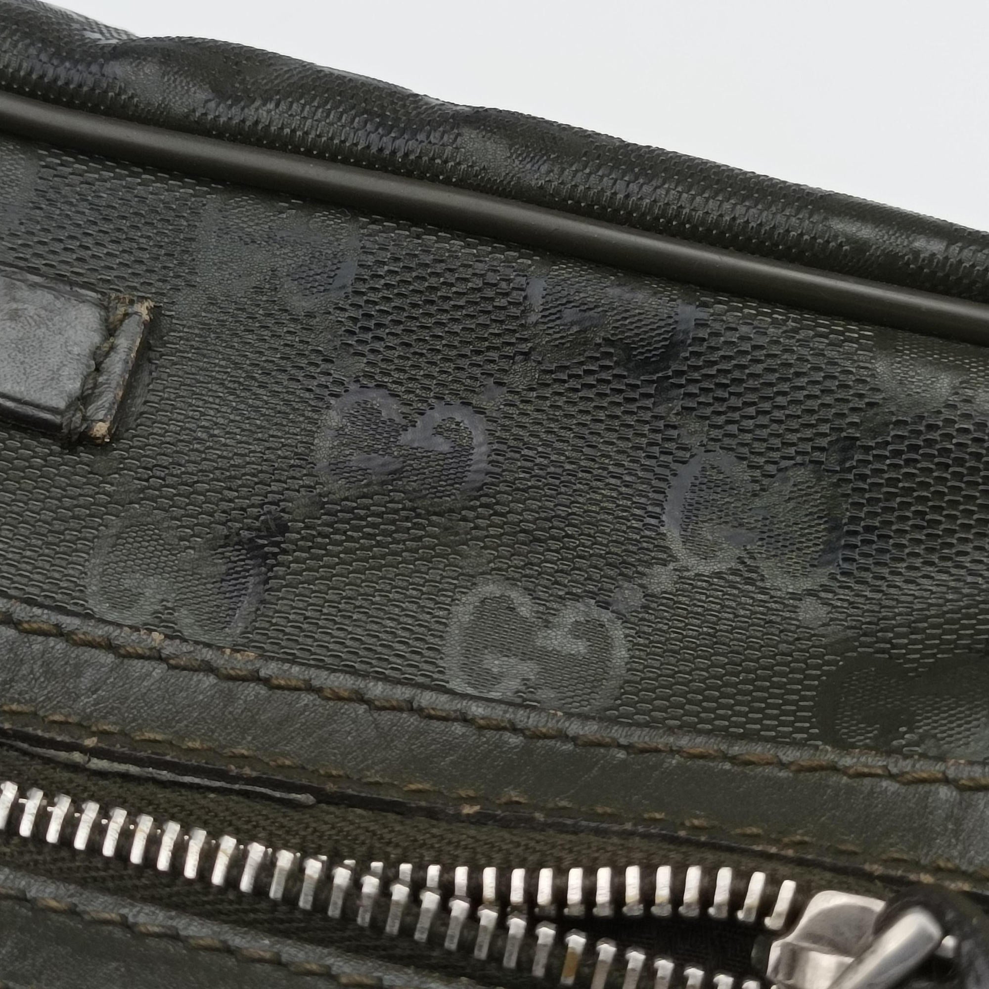 Secondhand Gucci GG Imprime Messenger Brown PVC coated canvas 201448 shoulderbag | stylenewstar