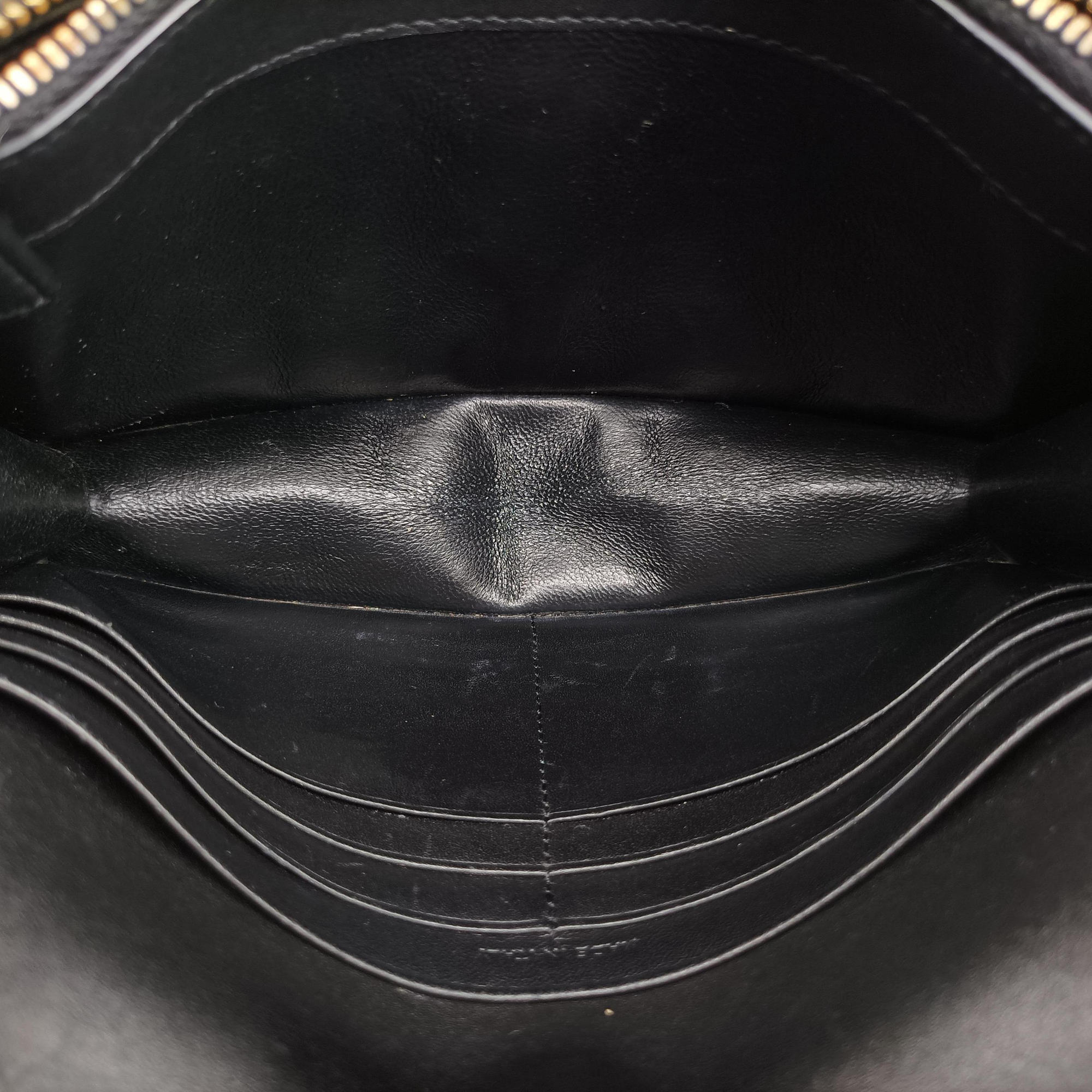 Pre-owned Yves Saint Laurent KATE Black Leather 452159 shoulderbag | stylenewstar