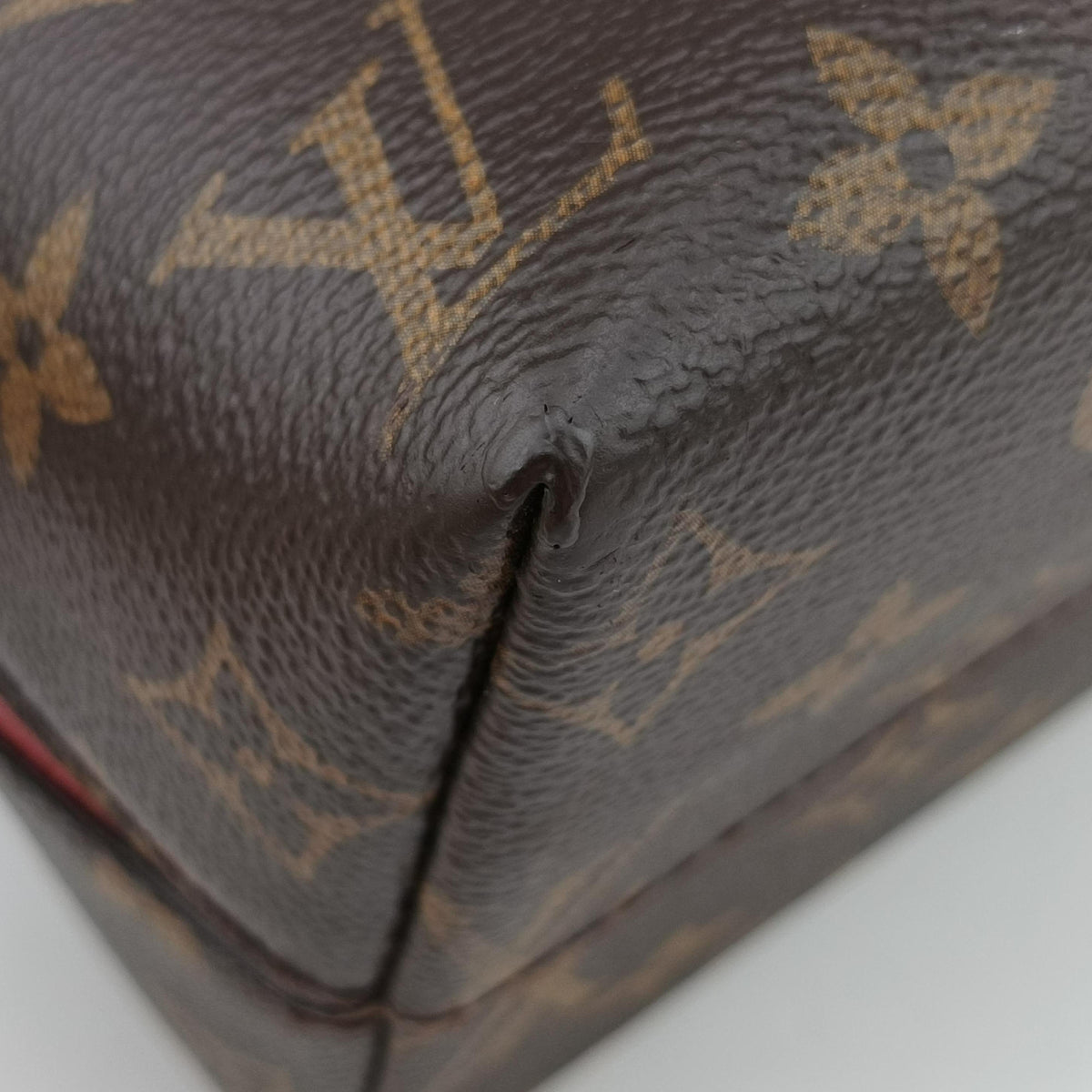 Secondhand Louis Vuitton Alma Bag Into Bag Brown×Rouge Monogram Canvas M41779 shoulderbag | stylenewstar