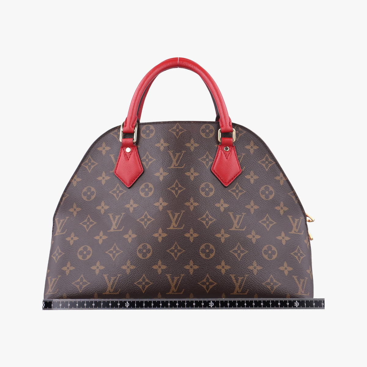 Secondhand Louis Vuitton Alma Bag Into Bag Brown×Rouge Monogram Canvas M41779 shoulderbag | stylenewstar