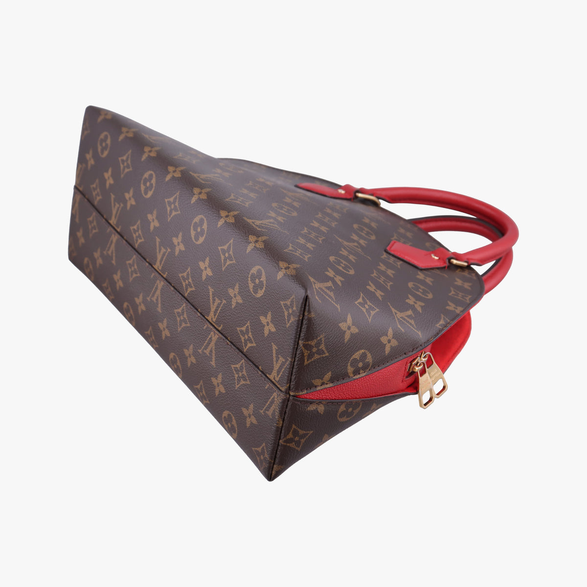 Secondhand Louis Vuitton Alma Bag Into Bag Brown×Rouge Monogram Canvas M41779 shoulderbag | stylenewstar