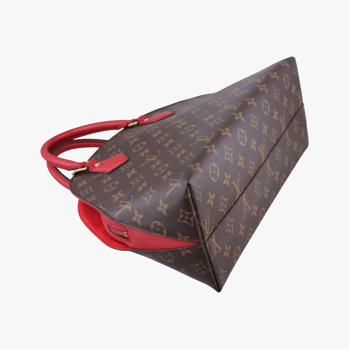 Secondhand Louis Vuitton Alma Bag Into Bag Brown×Rouge Monogram Canvas M41779 shoulderbag | stylenewstar