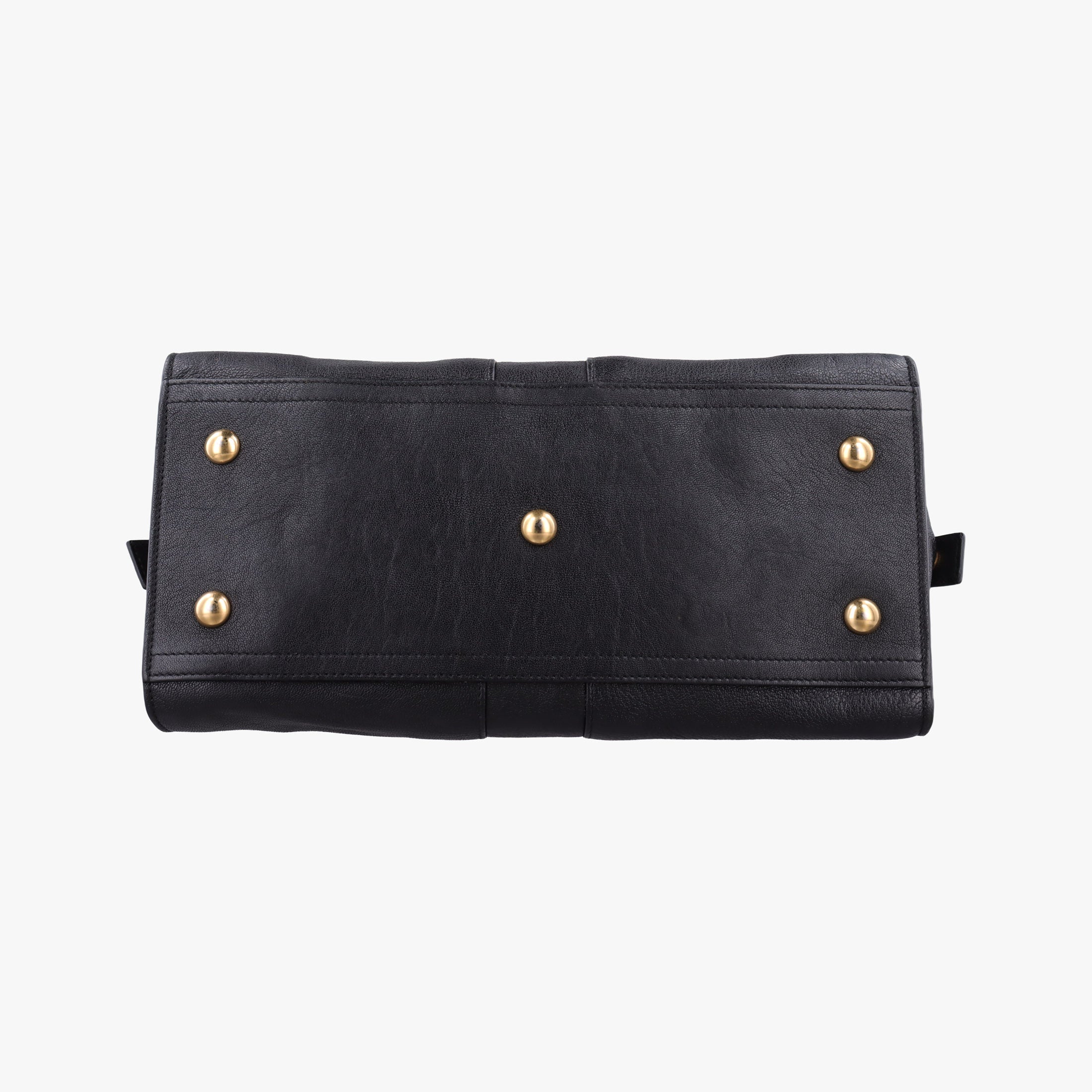 Pre-owned Yves Saint Laurent Cabas ChYc Black Leather 400666 shoulderbag | stylenewstar