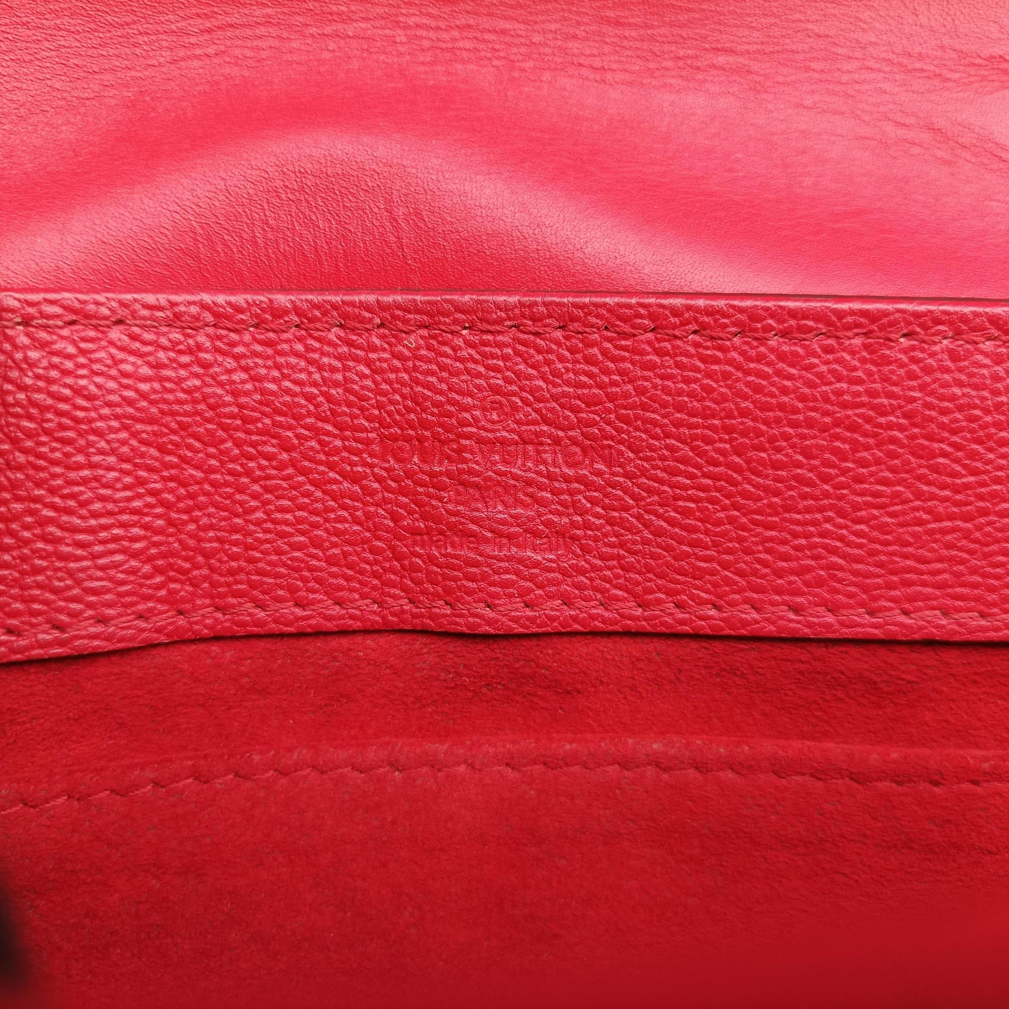 Pre-owned Louis Vuitton Very Chain Bag Ruby leather M44285 shoulderbag | stylenewstar